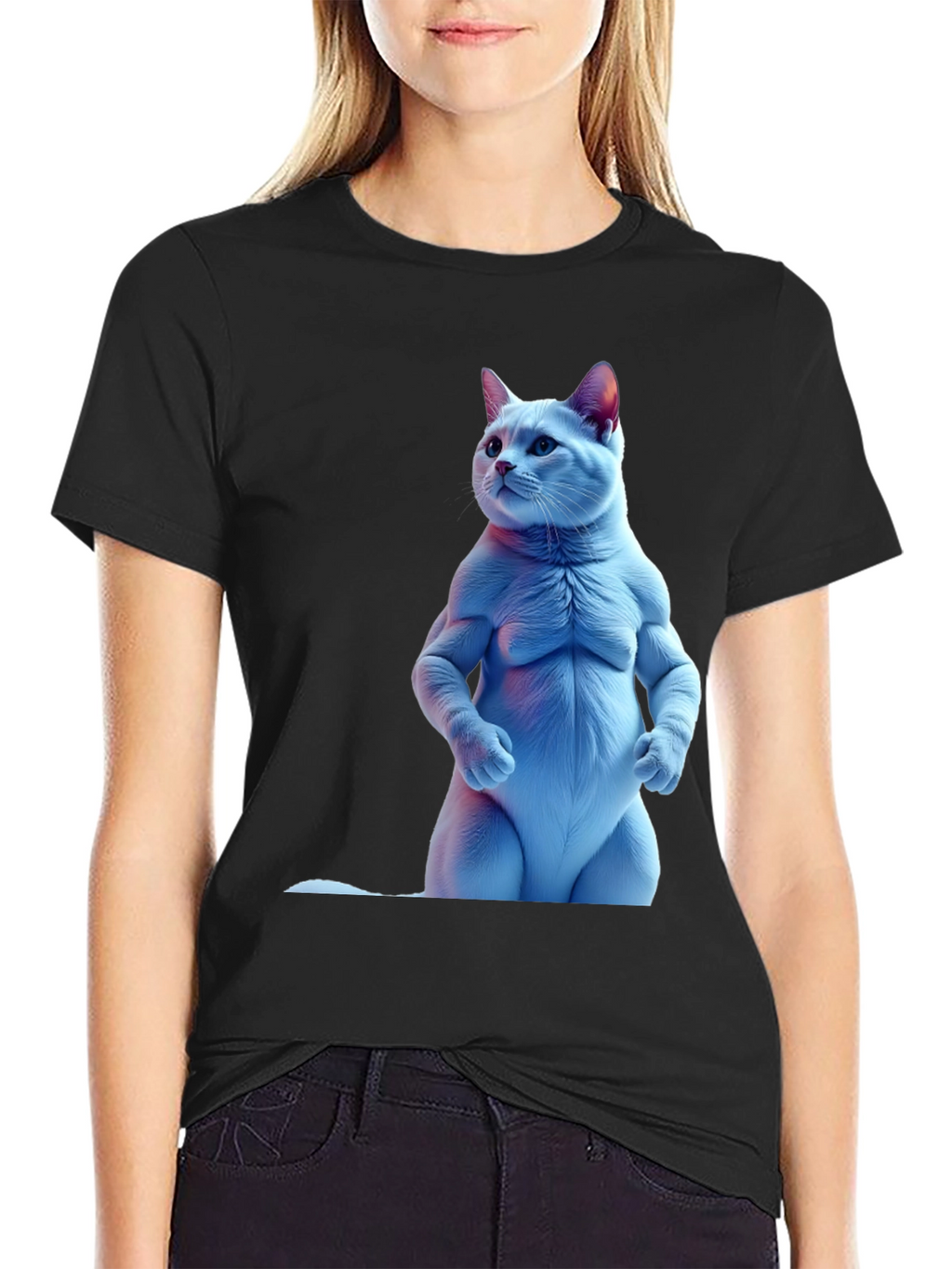 Buff Cat Black T-Shirt