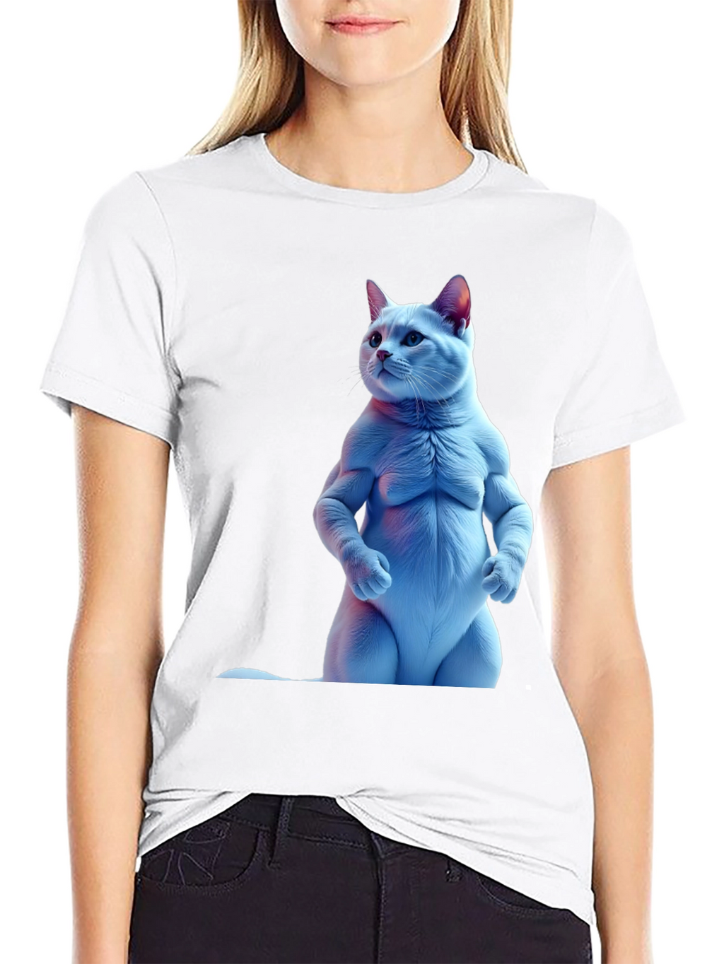 Buff Cat Black T-Shirt