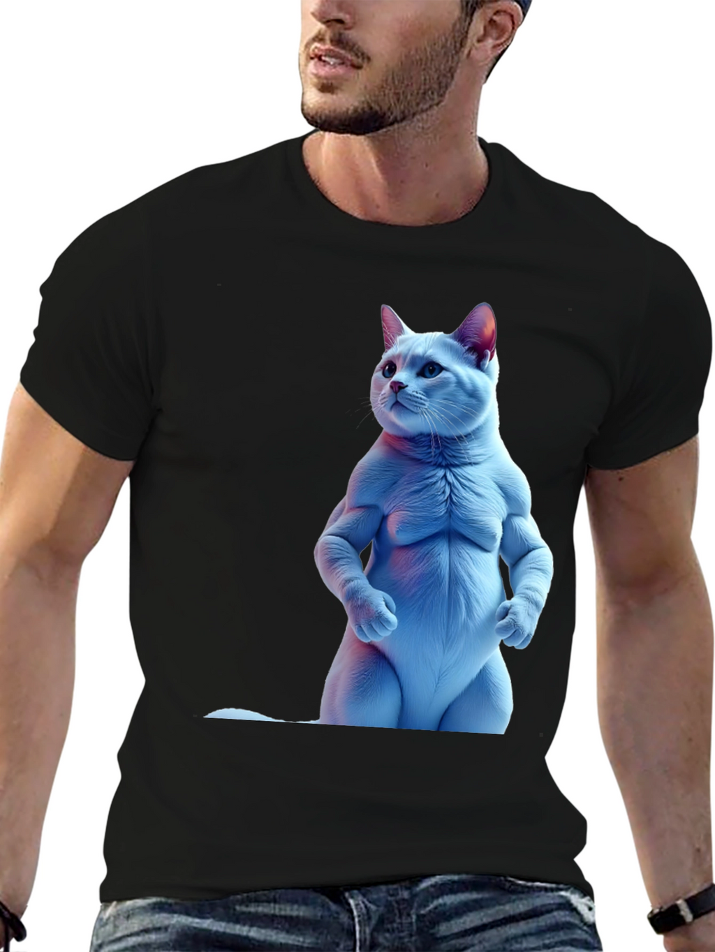 Buff Cat Black T-Shirt