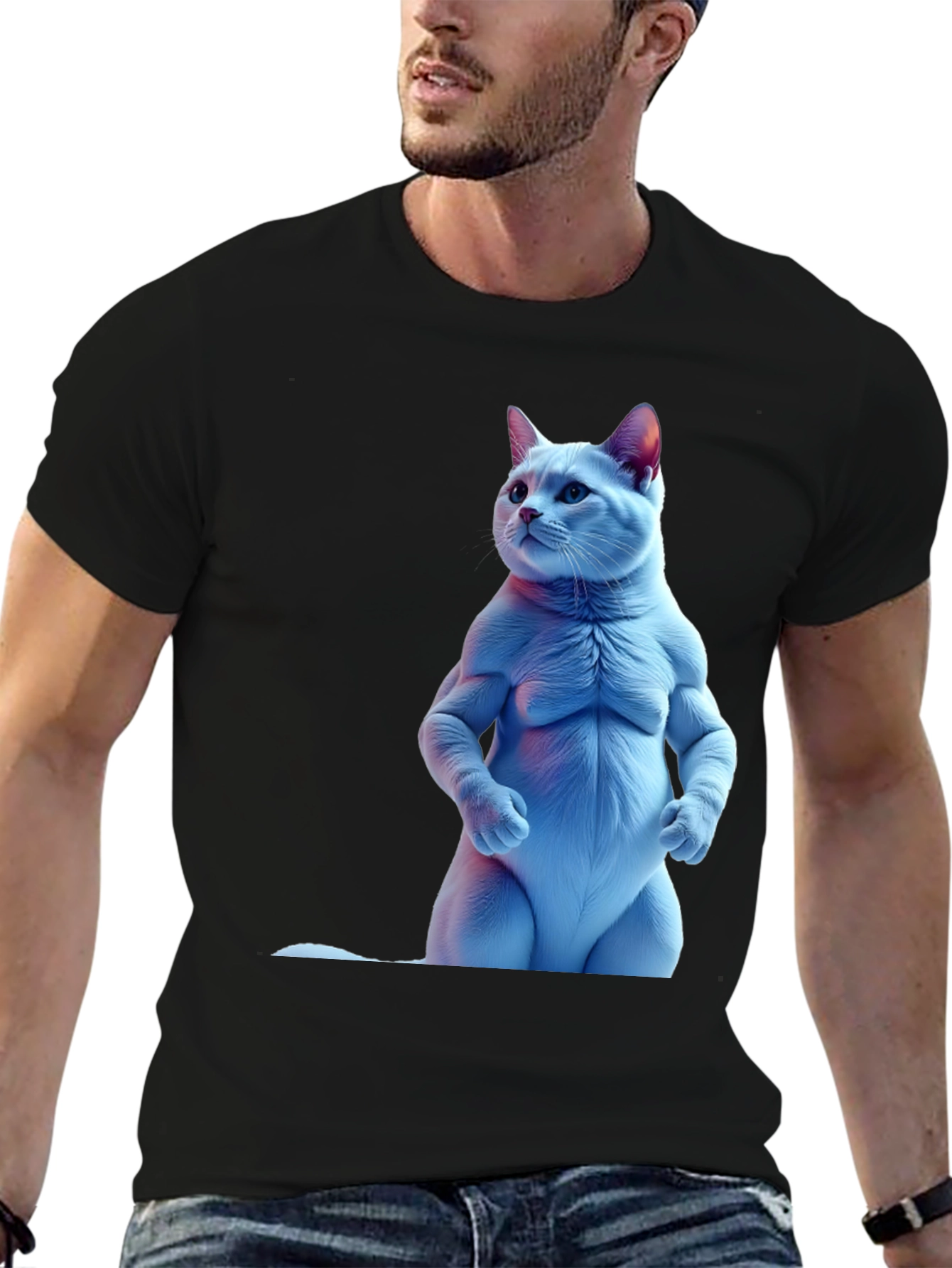 Buff Cat Black T-Shirt