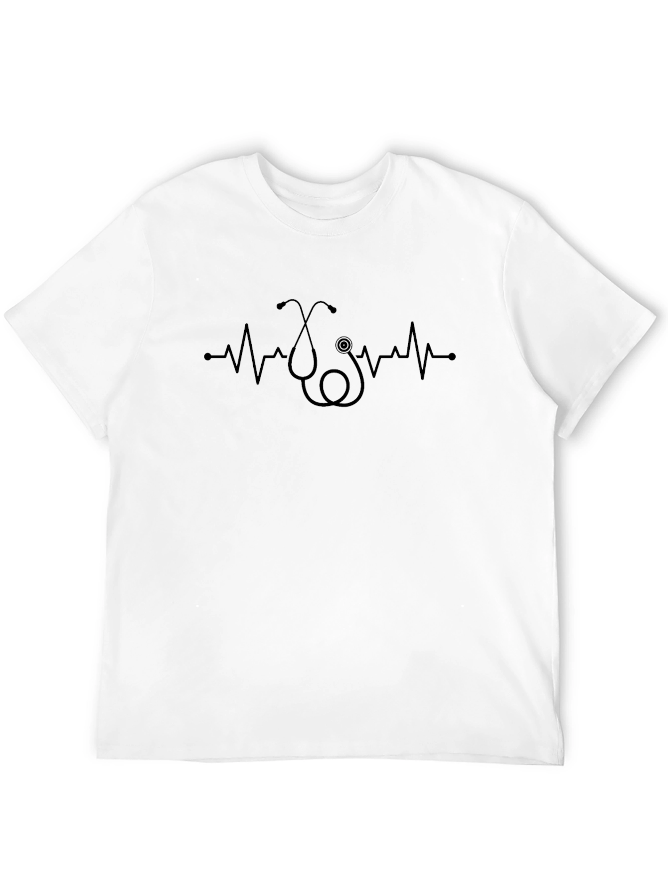 Stethoscope Heartbeat Graphic Tee - Medical Profession Apparel