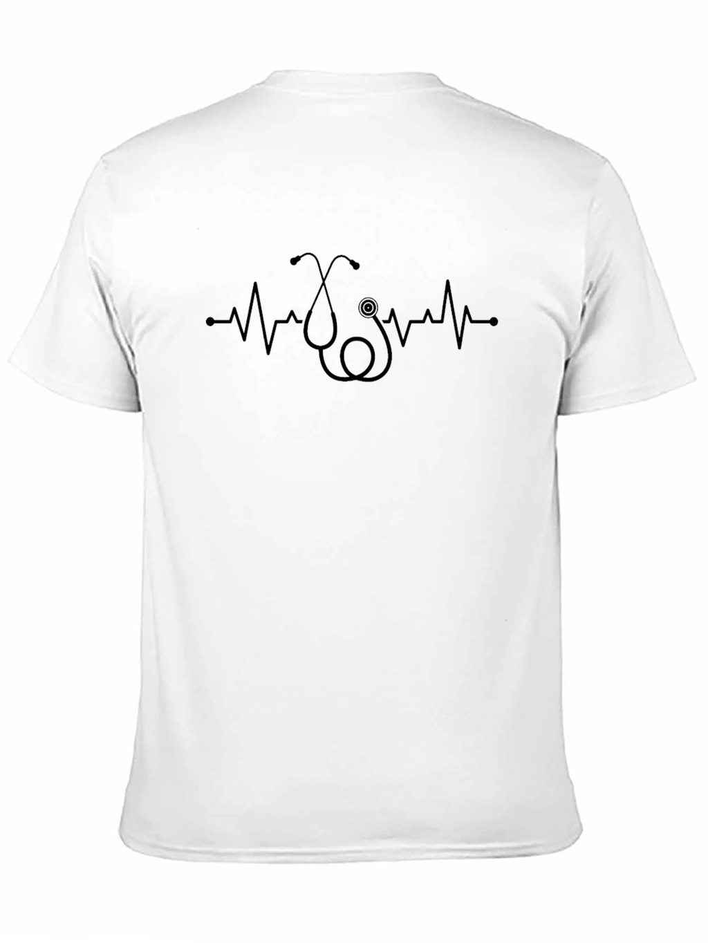 Stethoscope Heartbeat Graphic Tee - Medical Profession Apparel