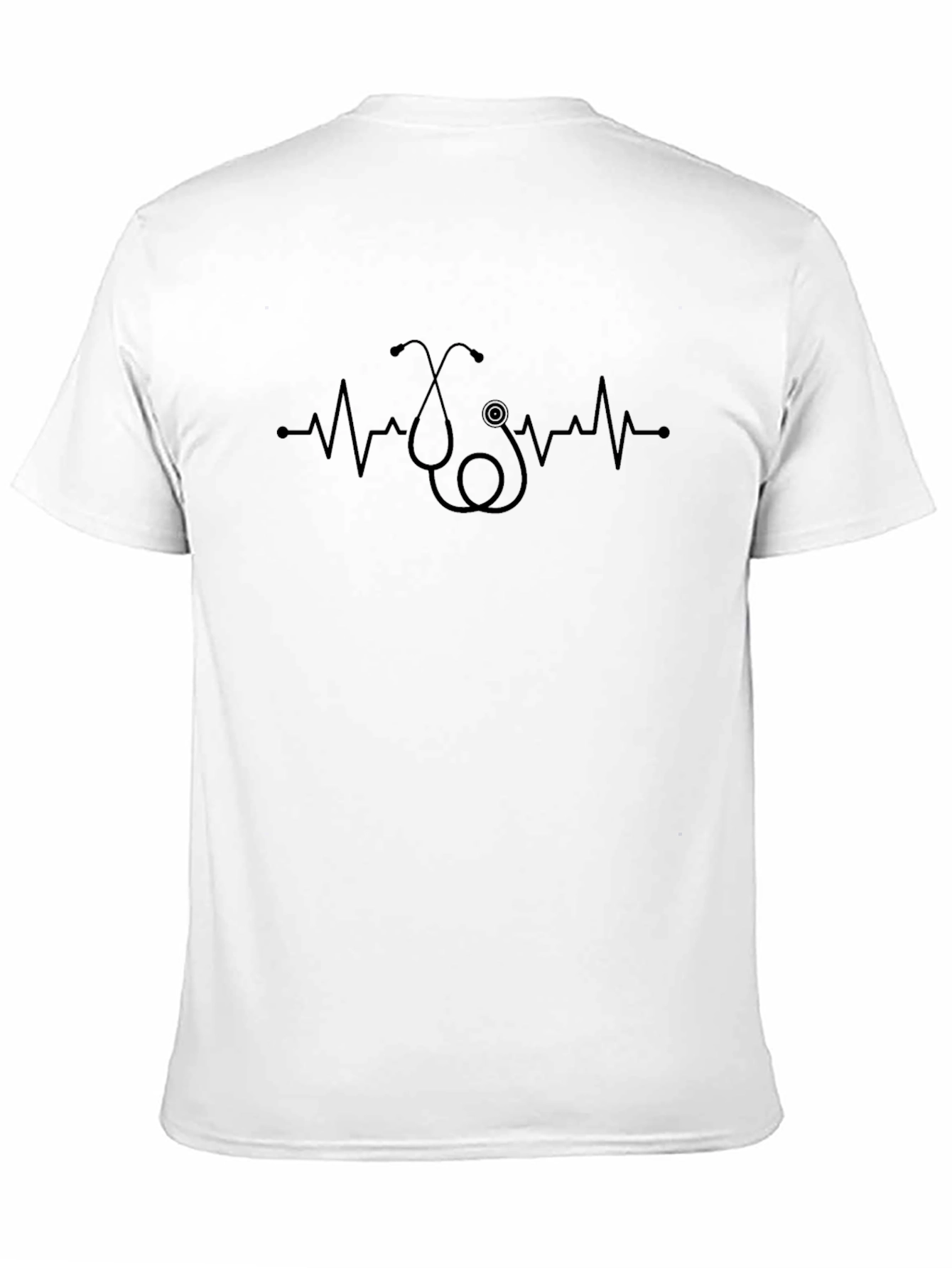 Stethoscope Heartbeat Graphic Tee - Medical Profession Apparel