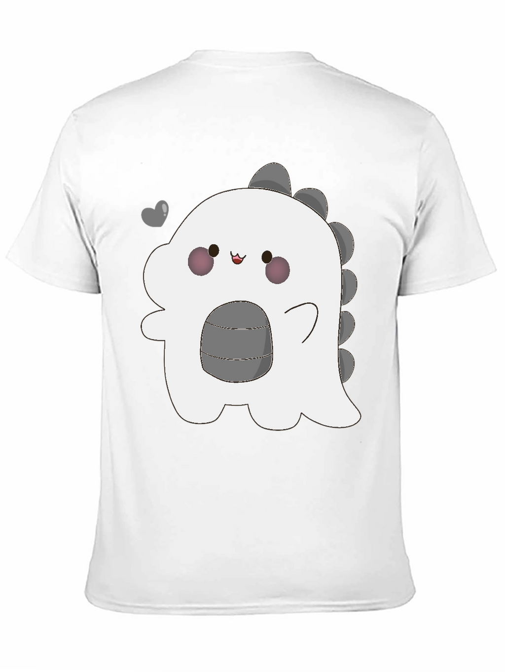 Kawaii Dinosaur Graphic Tee - Trendy Black T-Shirt