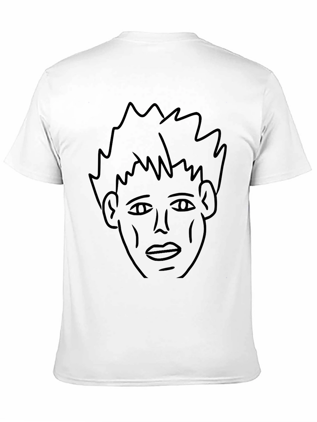 Abstract Face Graphic Tee - Black Unisex T-Shirt