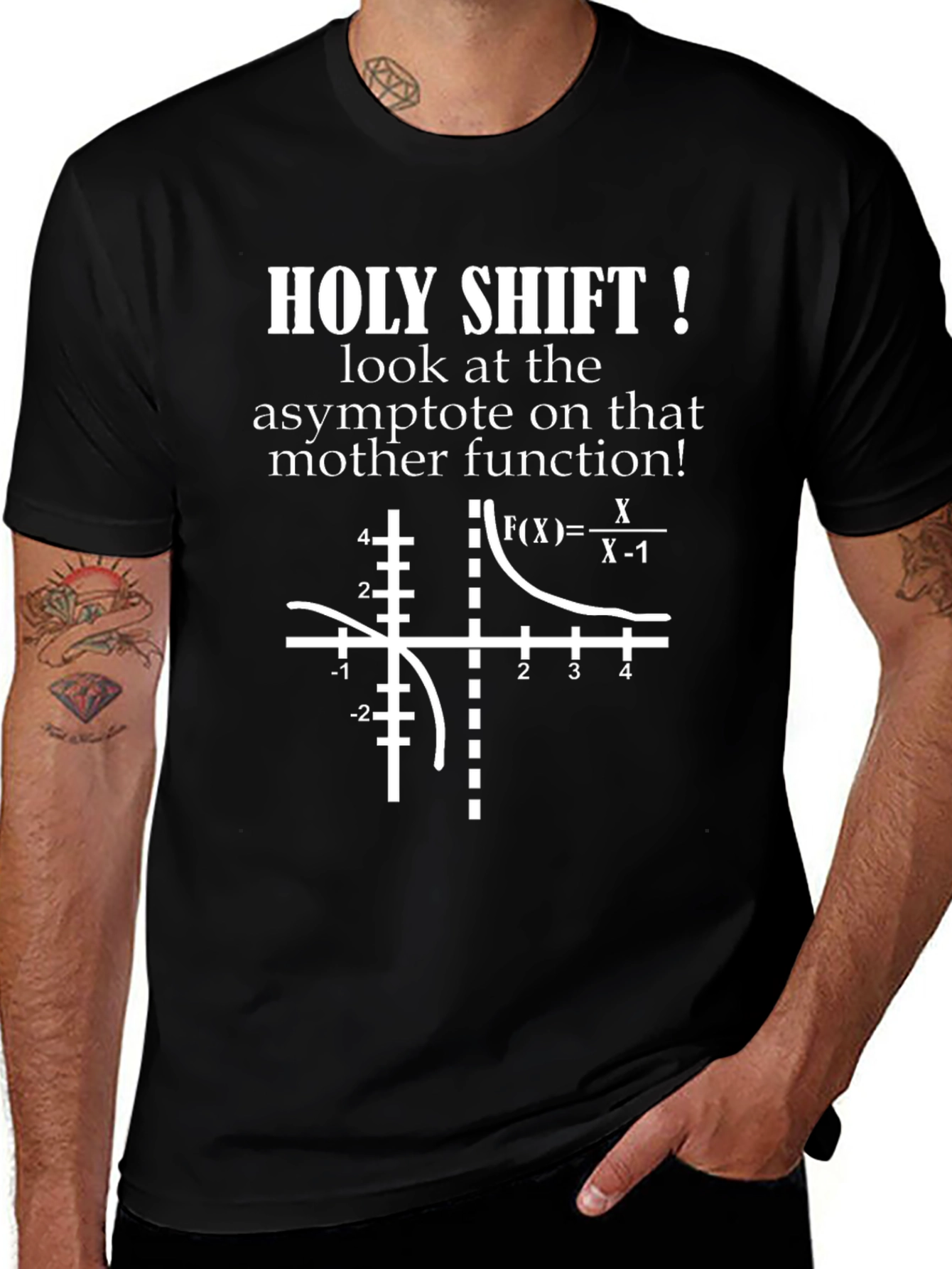 Math Humor T-Shirt - Asymptote Design