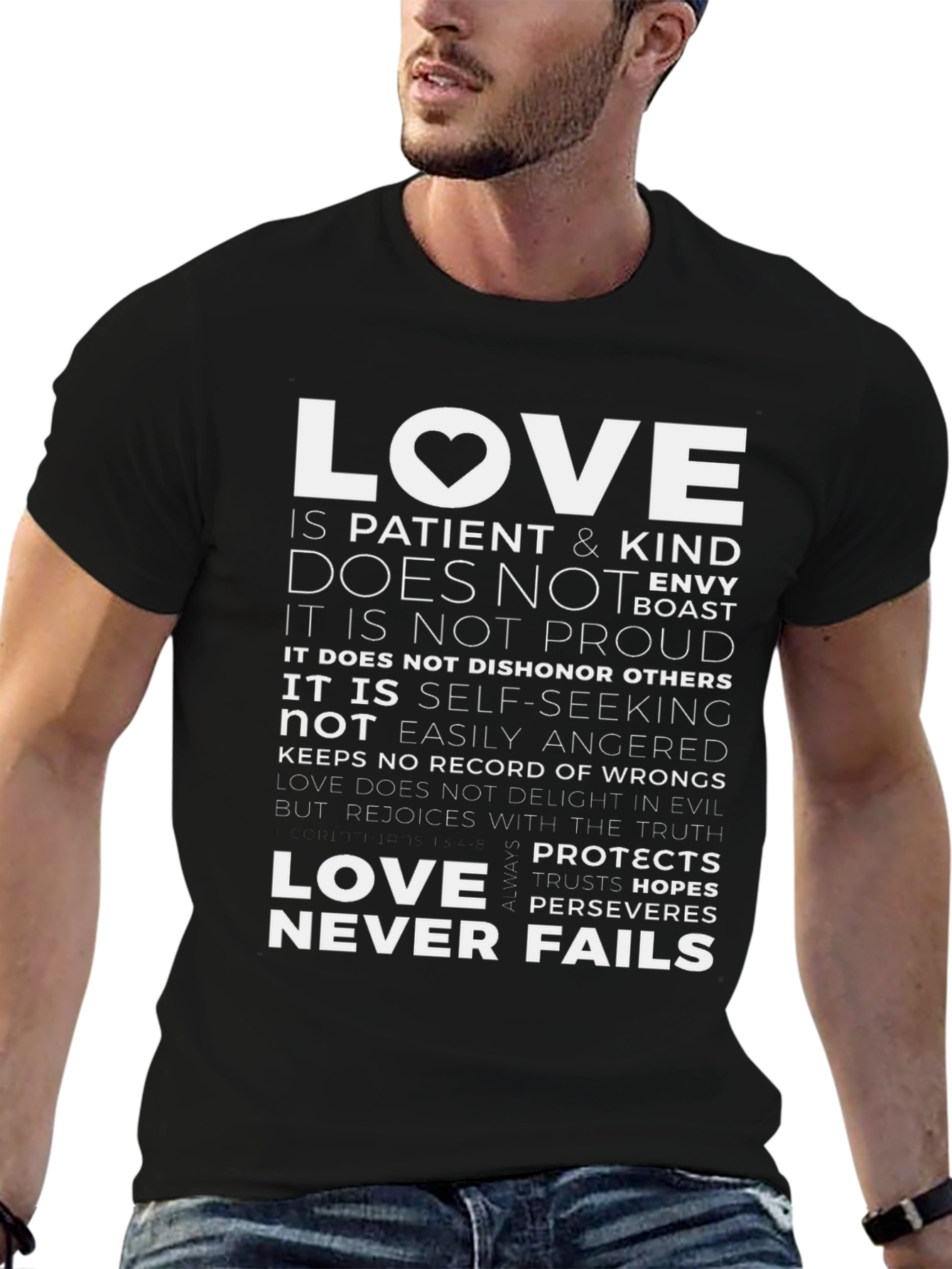 Love Never Fails Graphic T-Shirt