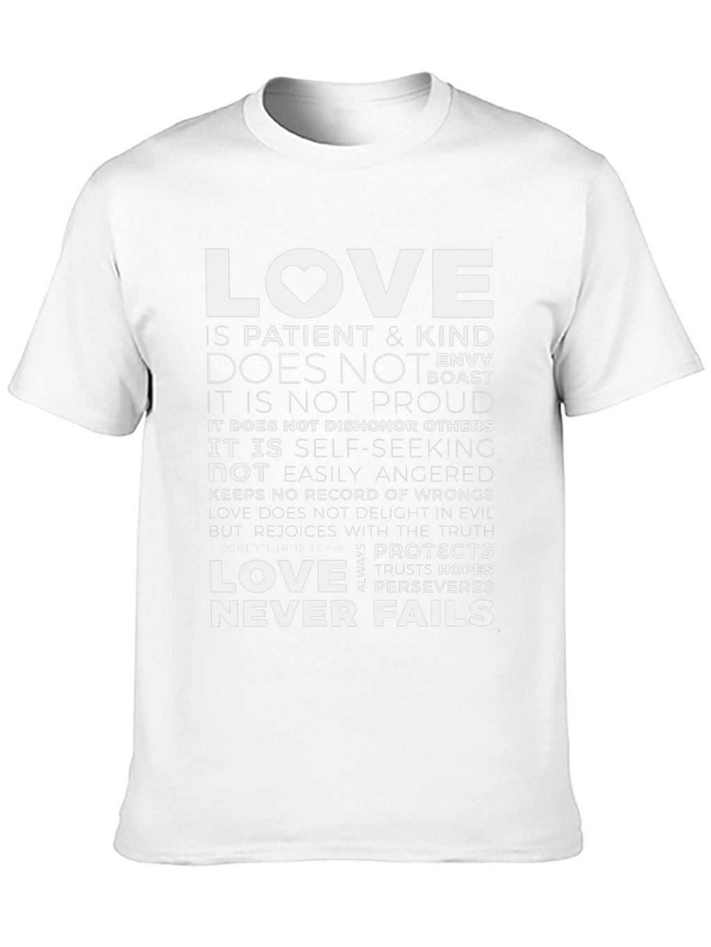 Love Never Fails Graphic T-Shirt