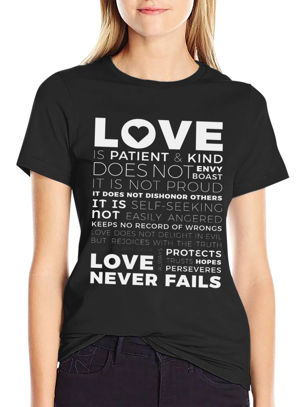 Love Never Fails Graphic T-Shirt