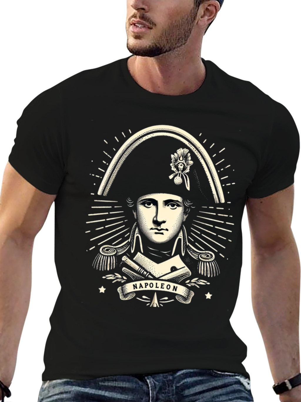 Napoleon Bonaparte Graphic Tee - Classic Black