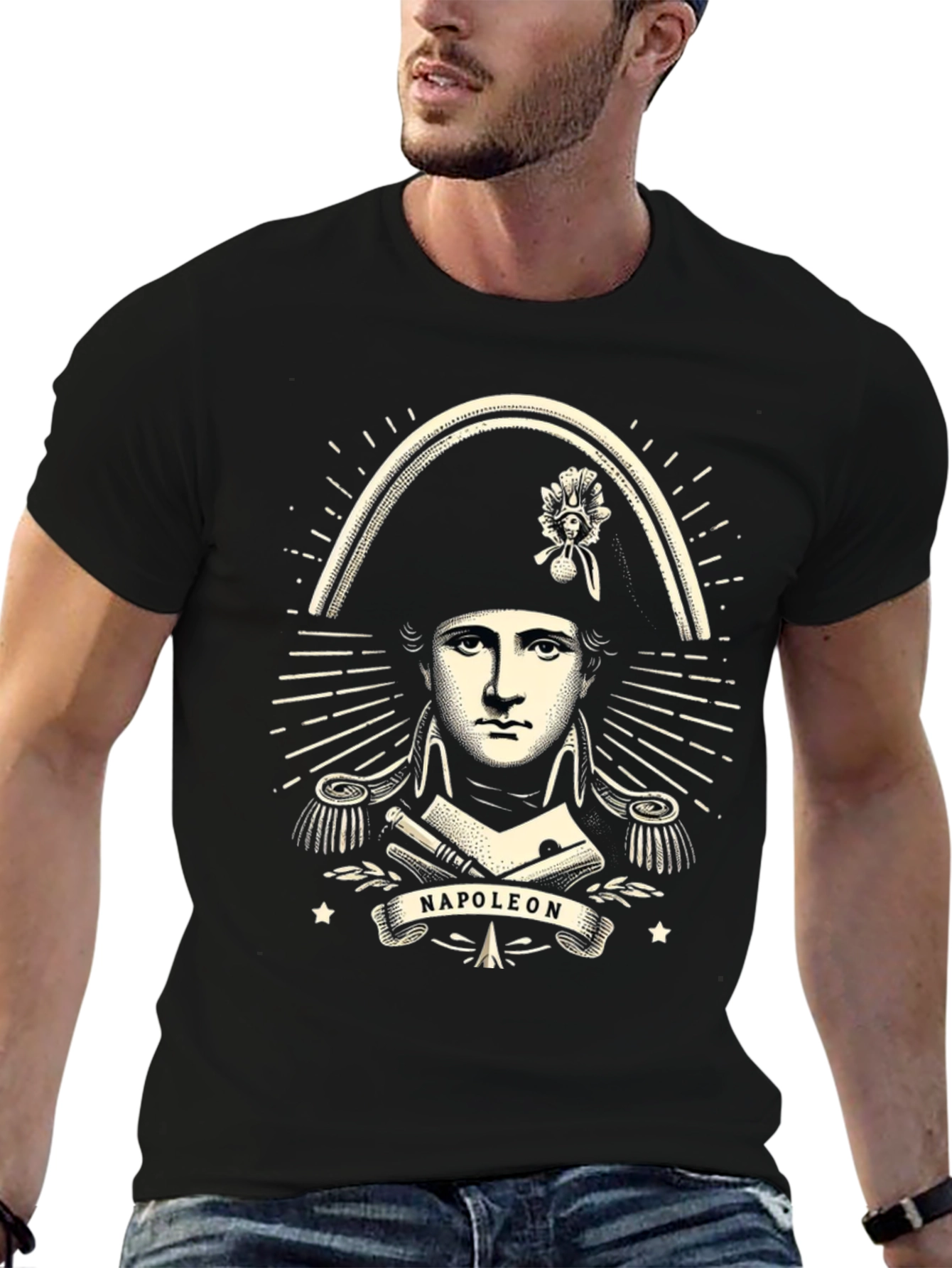 Napoleon Bonaparte Graphic Tee - Classic Black