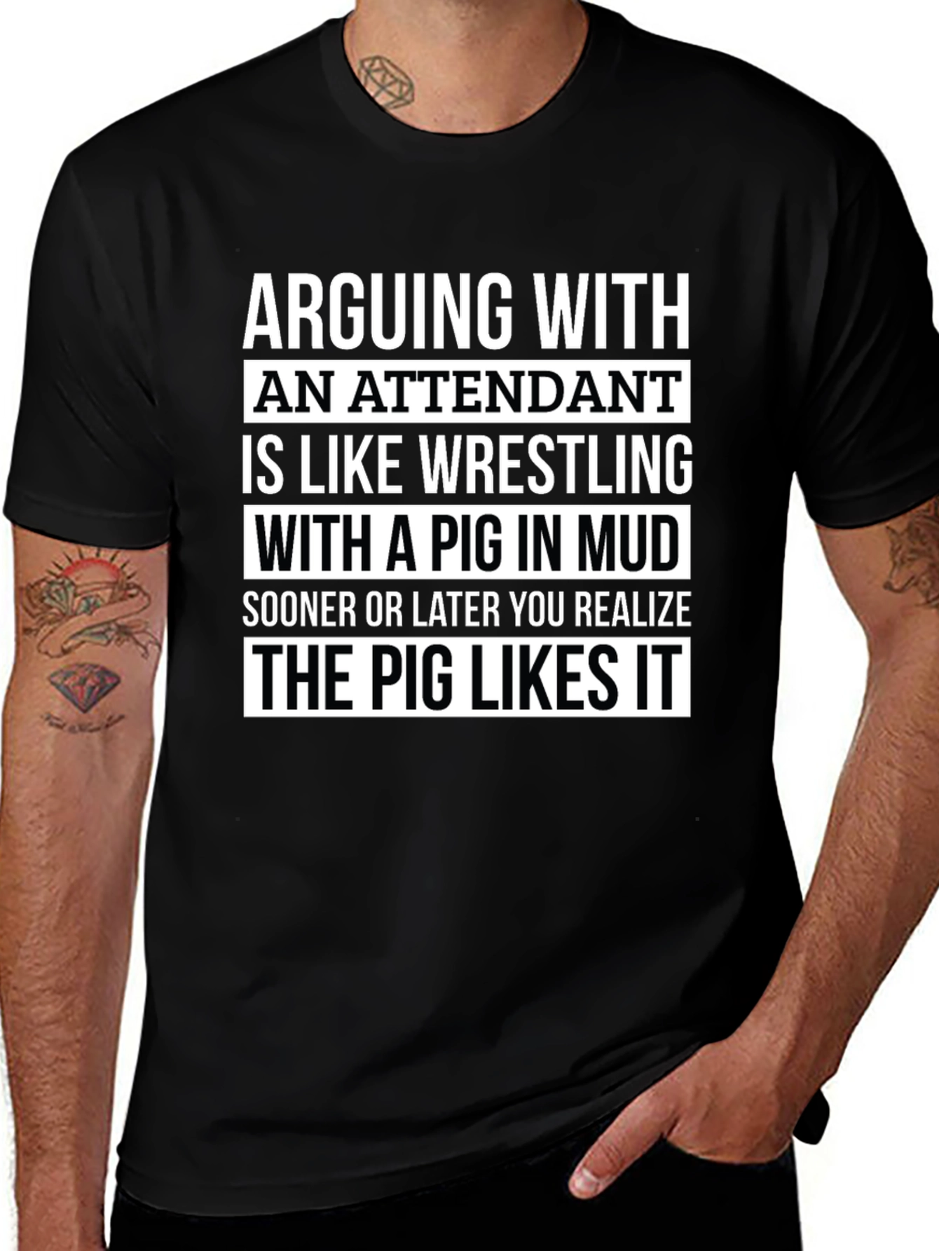 Arguing With an Attendant Funny T-Shirt