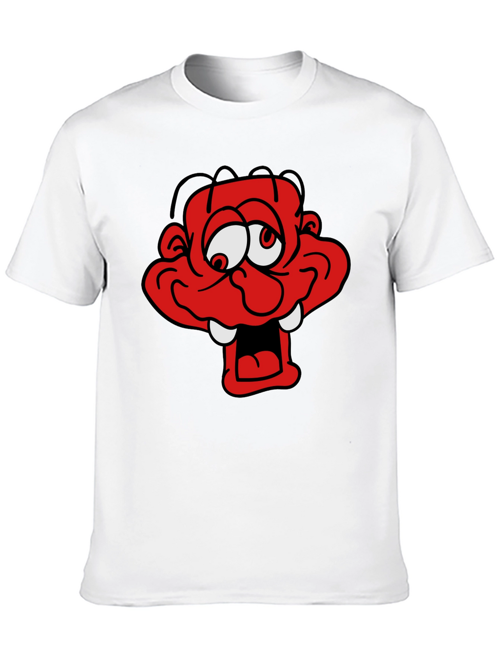 Cartoon Monster Graphic Black T-Shirt