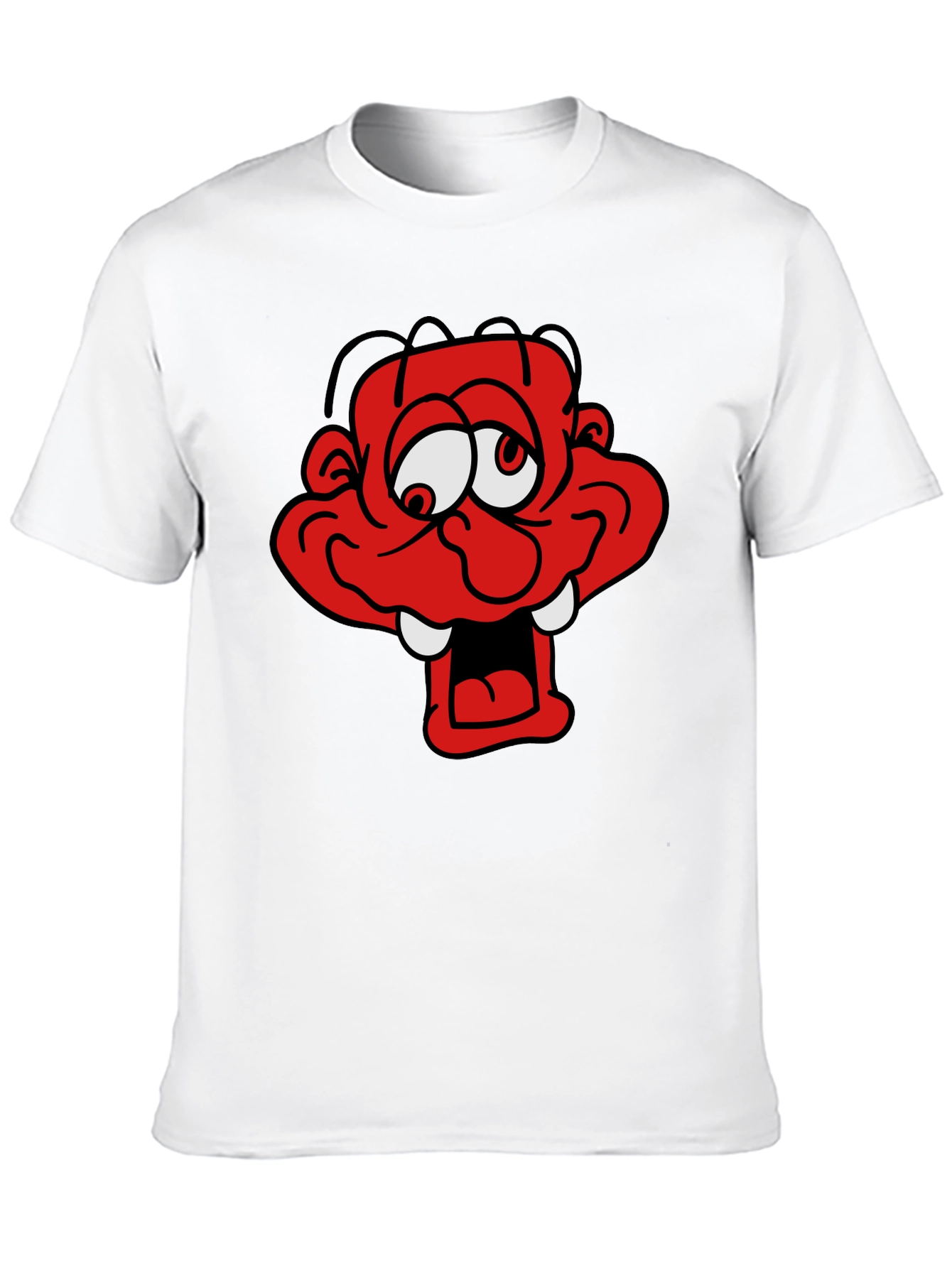 Cartoon Monster Graphic Black T-Shirt