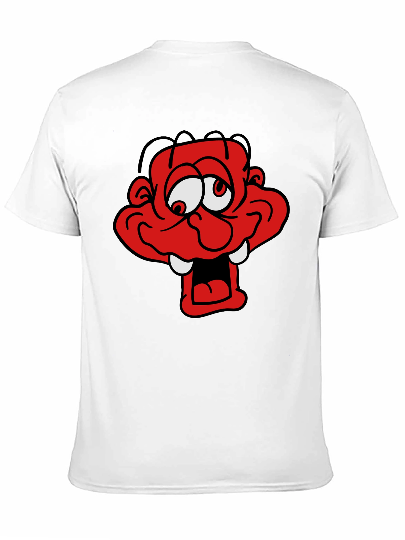 Cartoon Monster Graphic Black T-Shirt