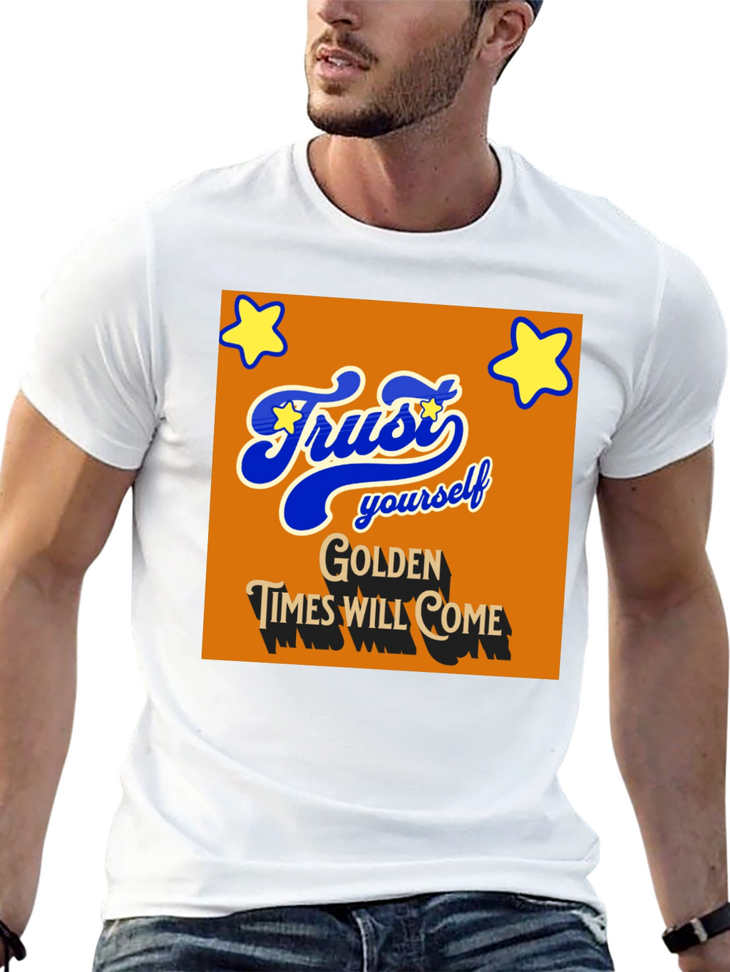 Trust Yourself T-Shirt - Golden Times Graphic Tee