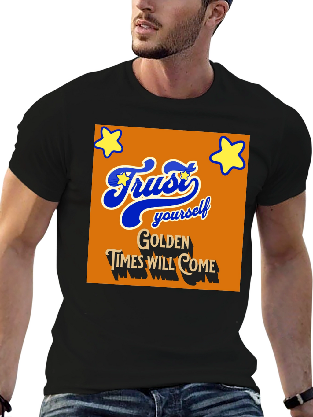 Trust Yourself T-Shirt - Golden Times Graphic Tee