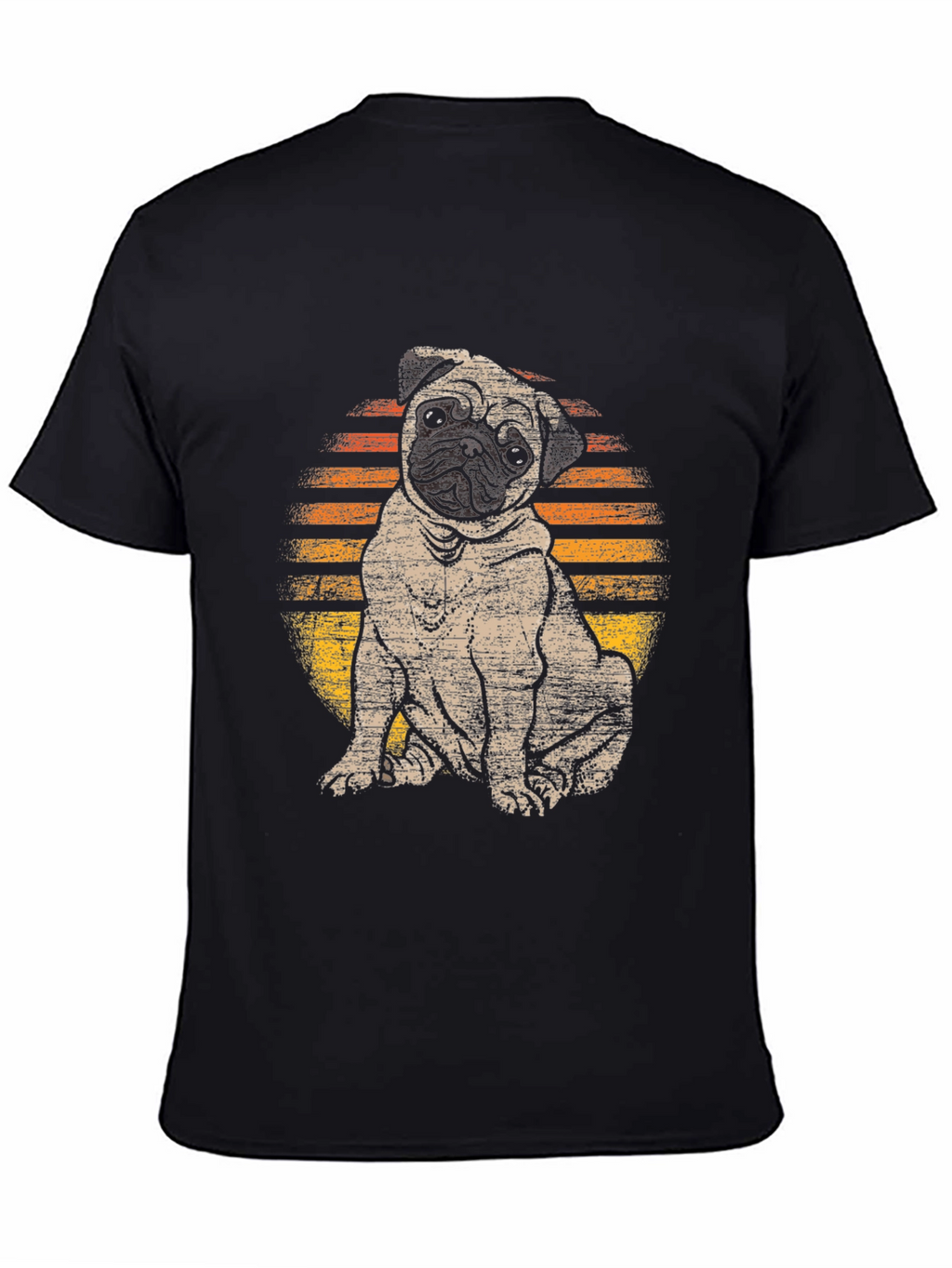 Pug Sunset T-Shirt - Cute Dog Graphic Tee