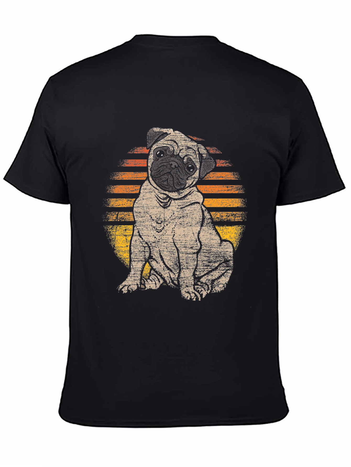 Pug Sunset T-Shirt - Cute Dog Graphic Tee