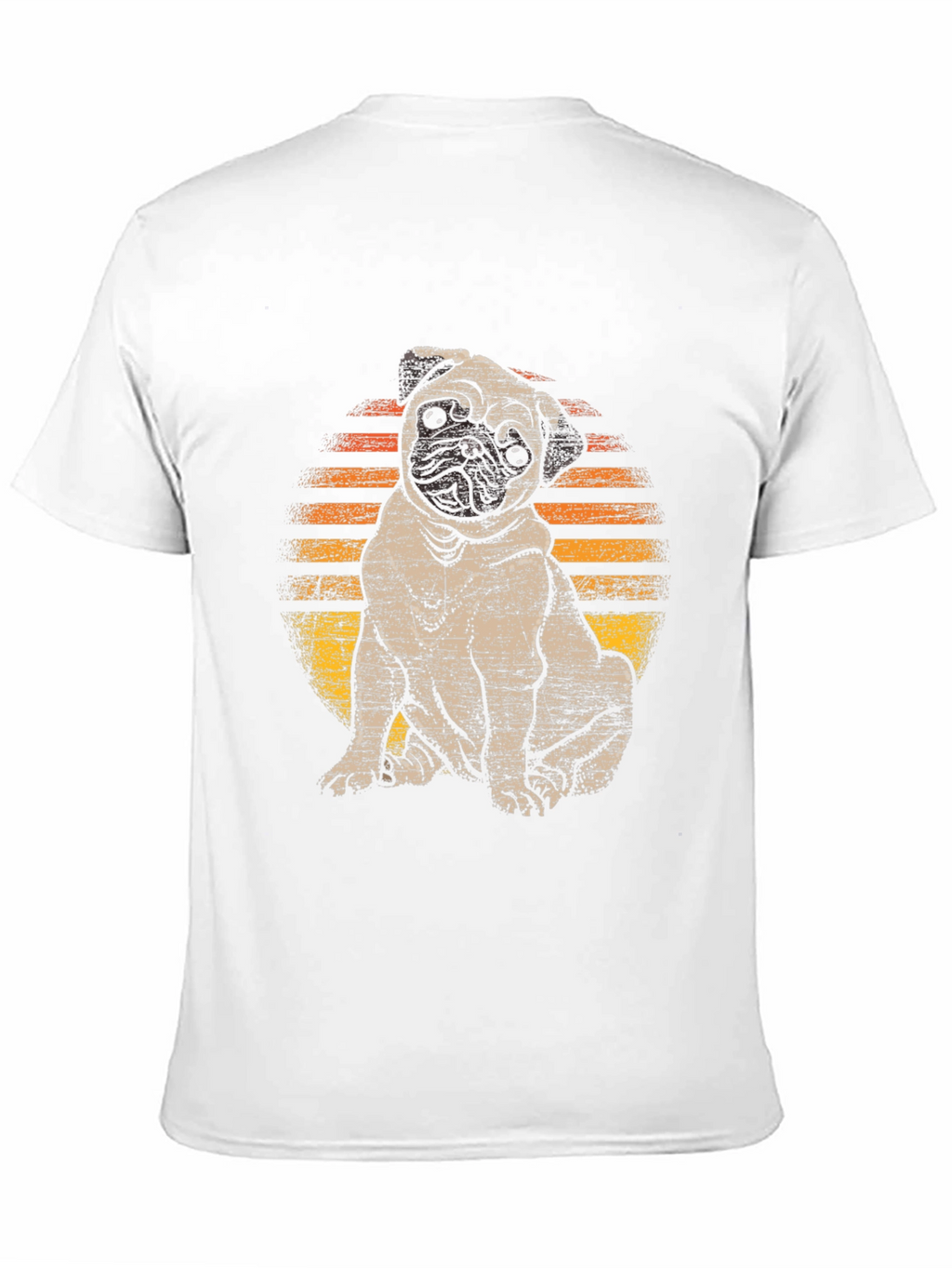 Pug Sunset T-Shirt - Cute Dog Graphic Tee