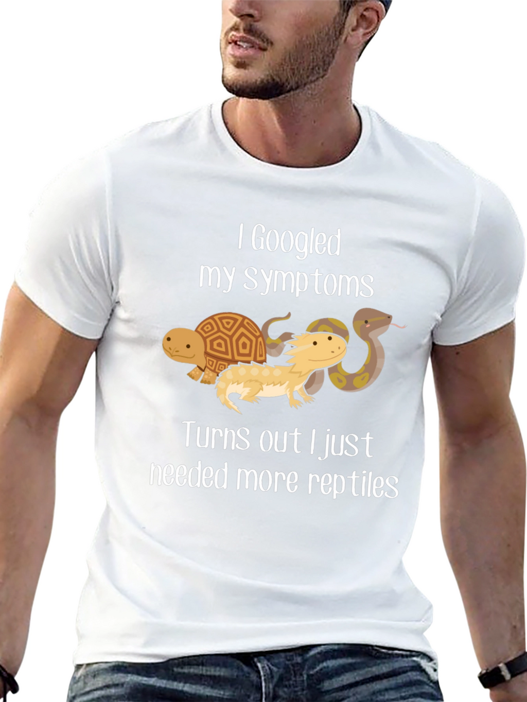 I Googled My Symptoms Reptile T-Shirt