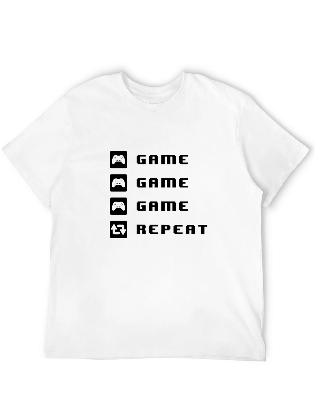 Game Repeat Black T-Shirt