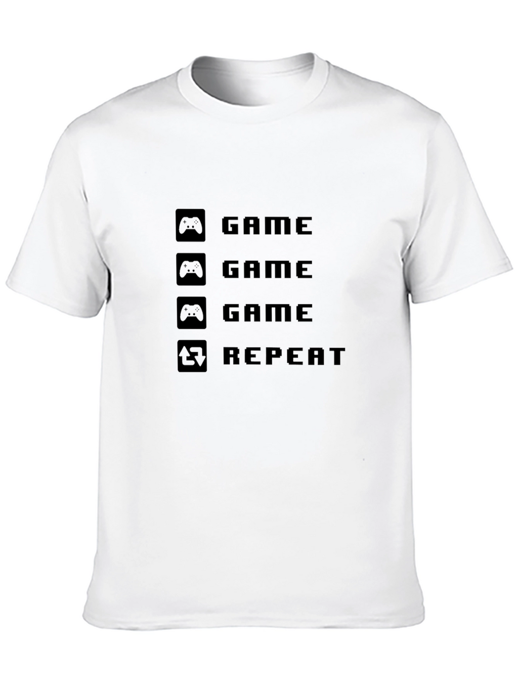 Game Repeat Black T-Shirt