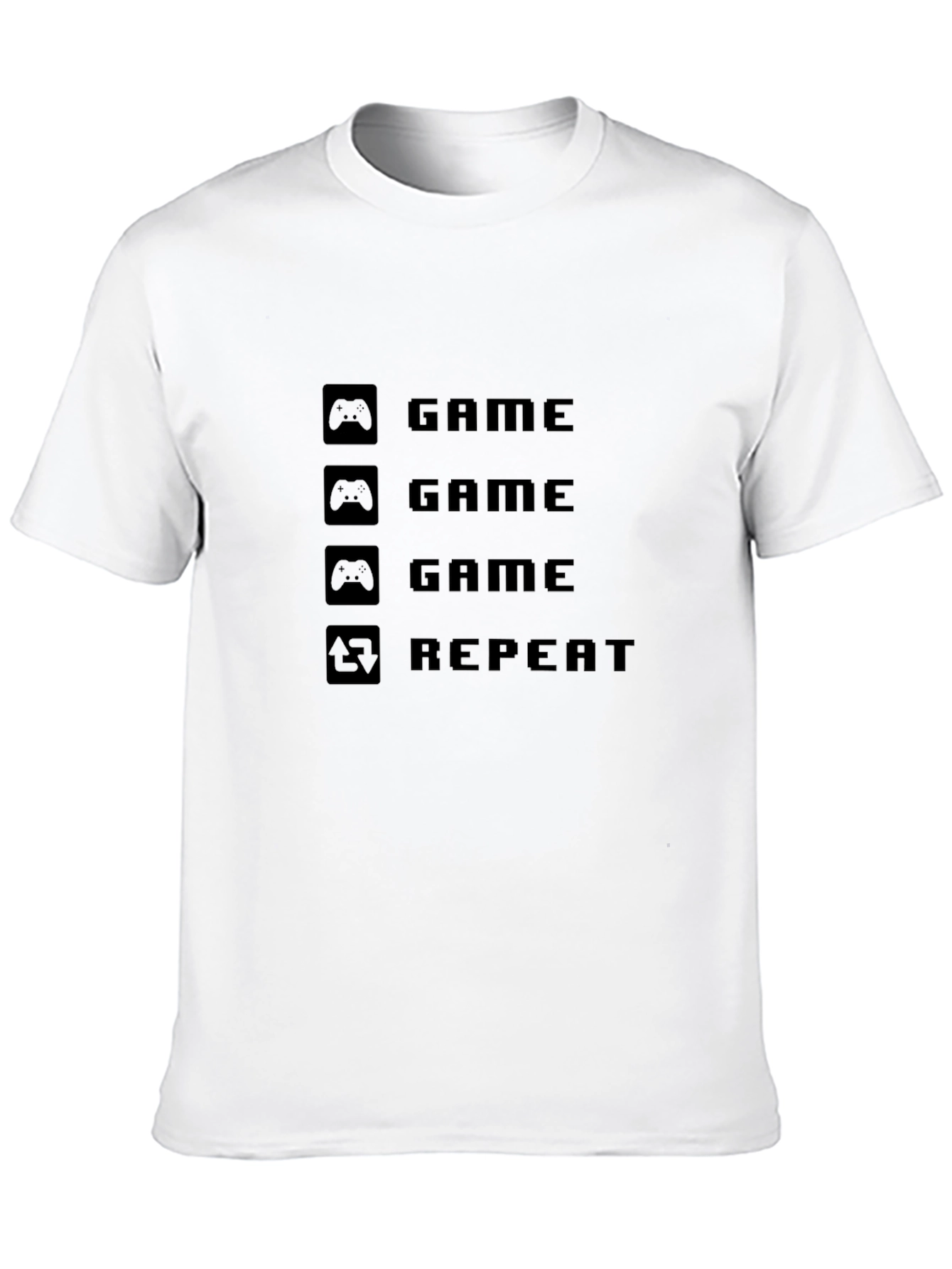 Game Repeat Black T-Shirt