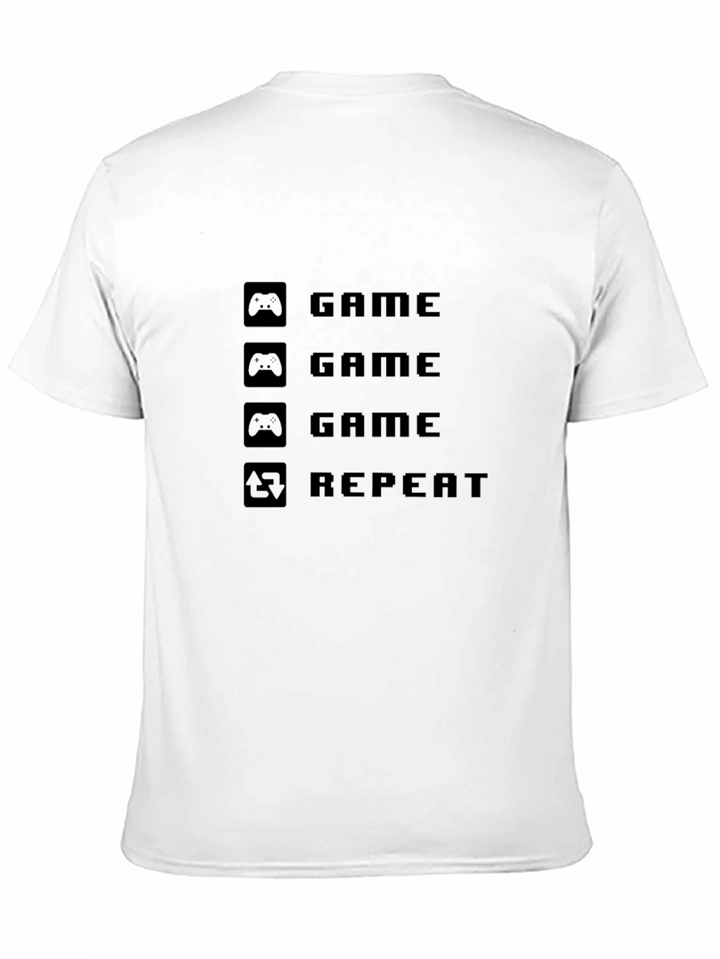 Game Repeat Black T-Shirt