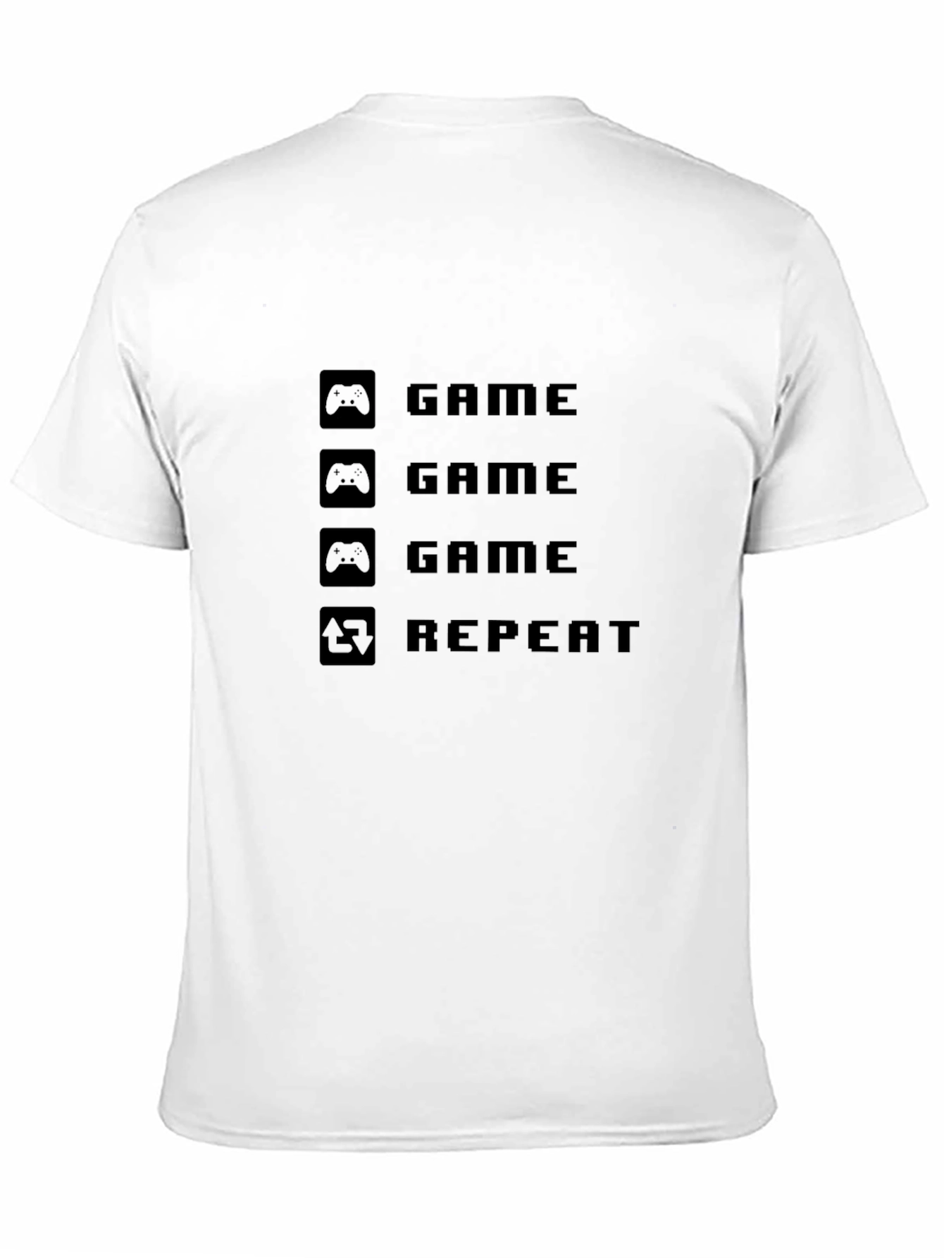 Game Repeat Black T-Shirt