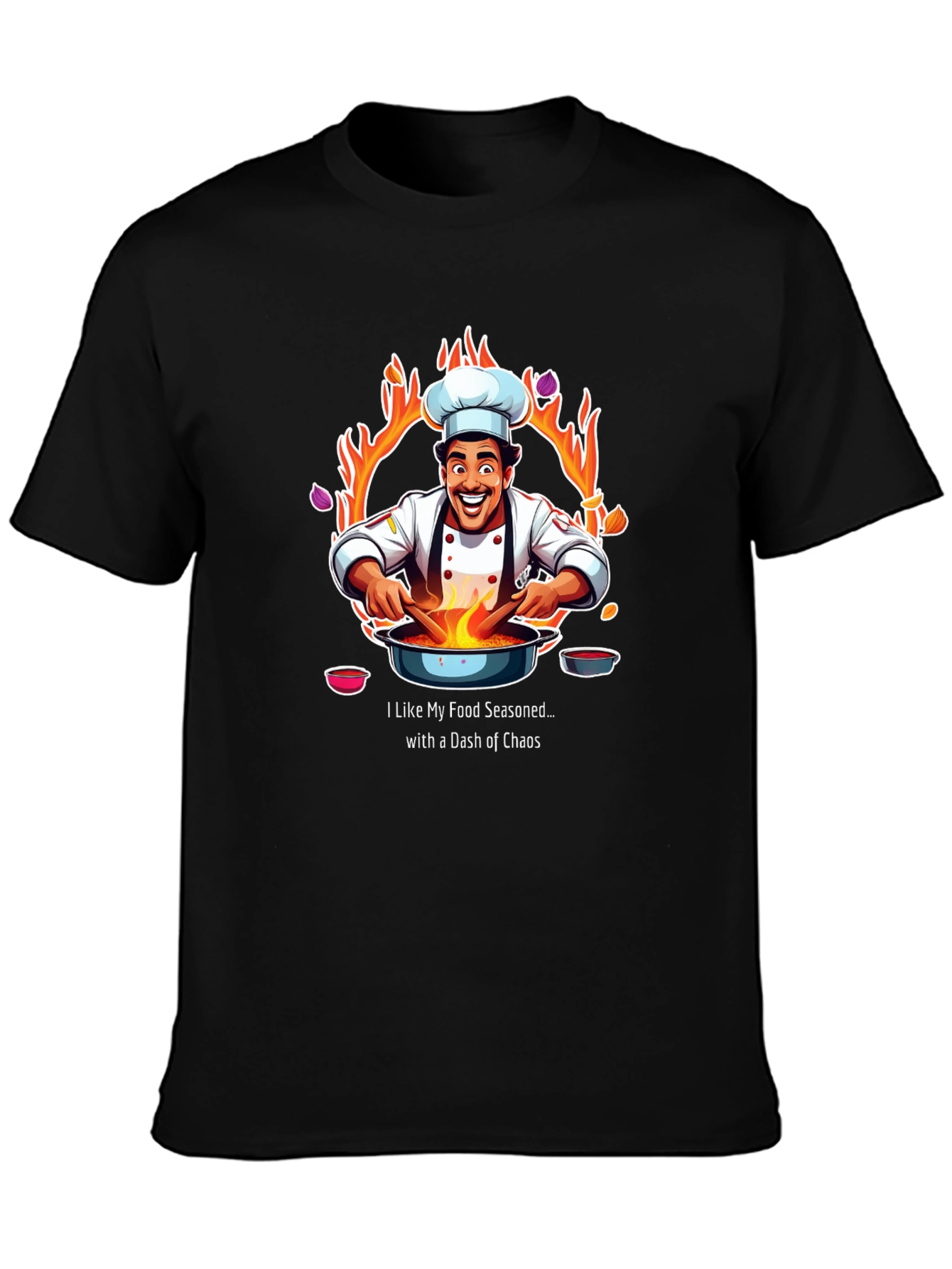 Chef Chaos T-Shirt - Seasoned with Fun