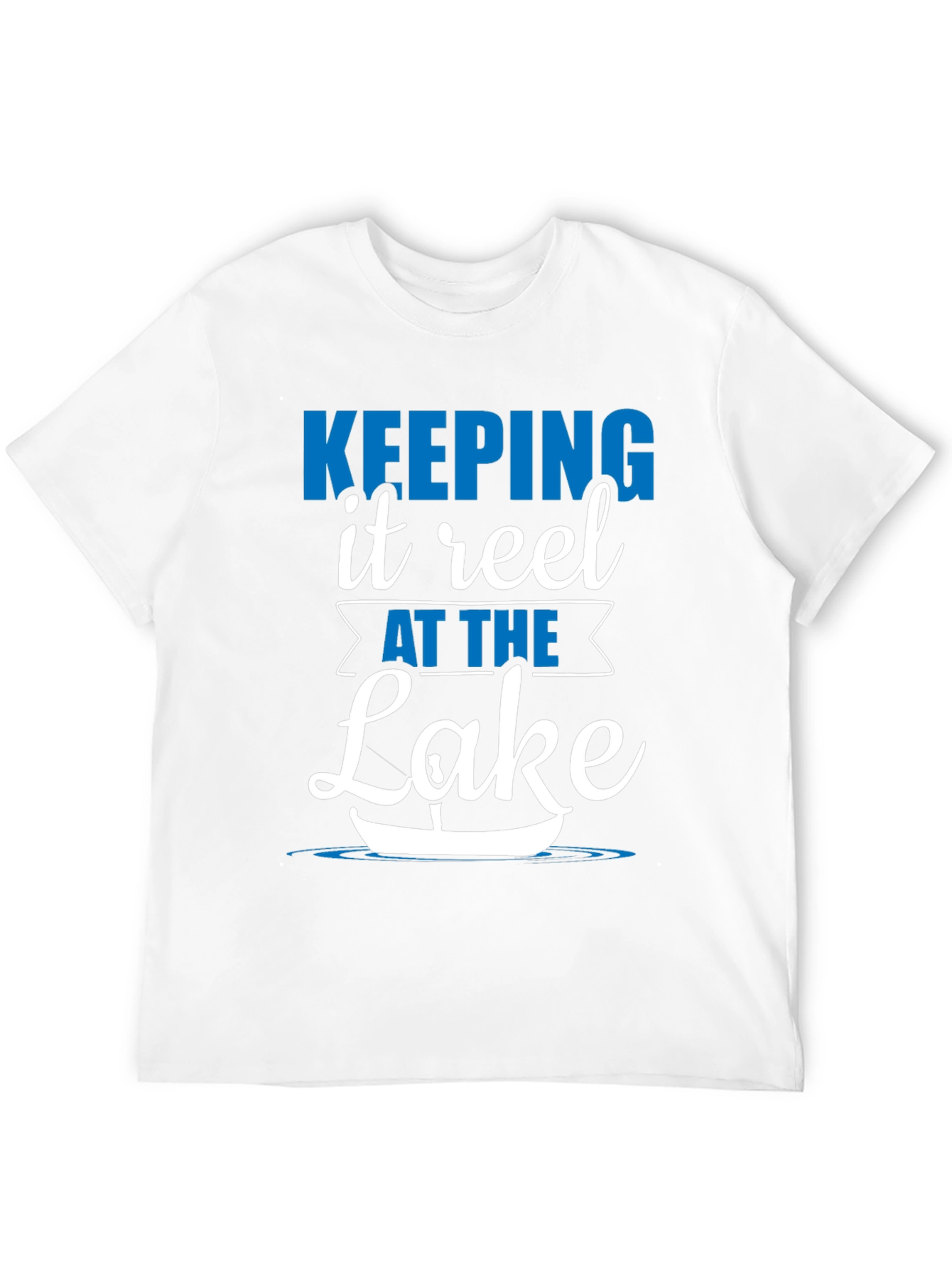 Keeping It Reel at the Lake Black T-Shirt