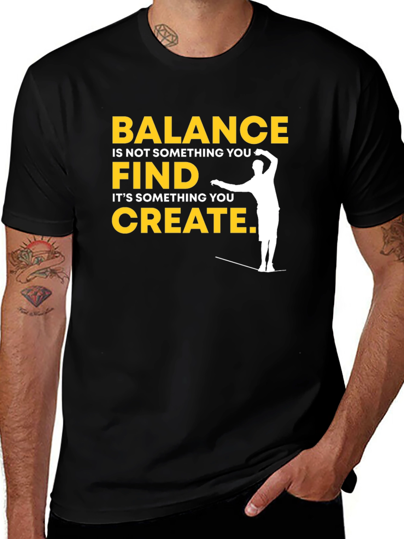Balance Quote T-Shirt - Inspirational Graphic Tee