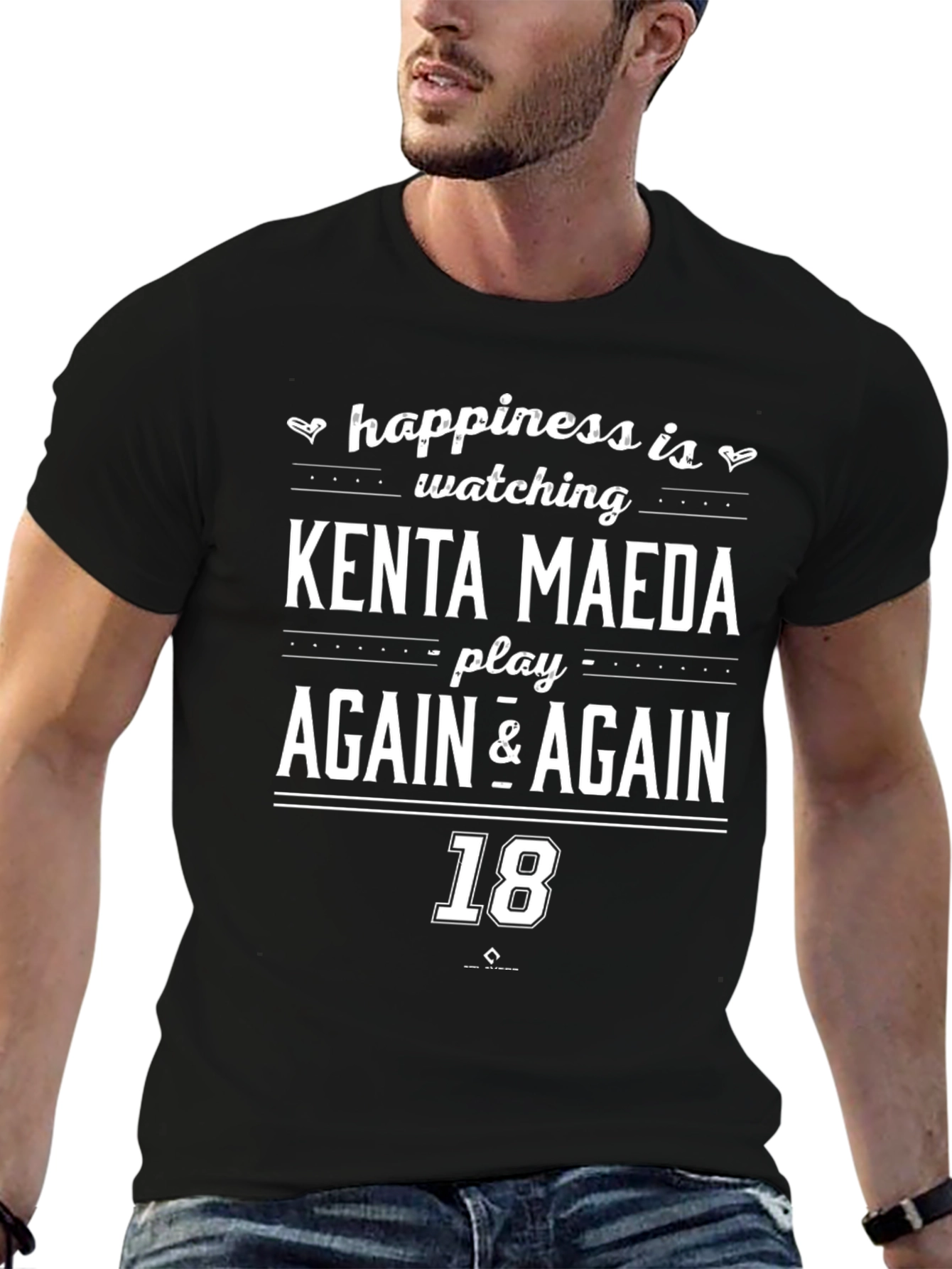 Kenta Maeda Fan T-Shirt: Happiness is Watching AGAIN & AGAIN
