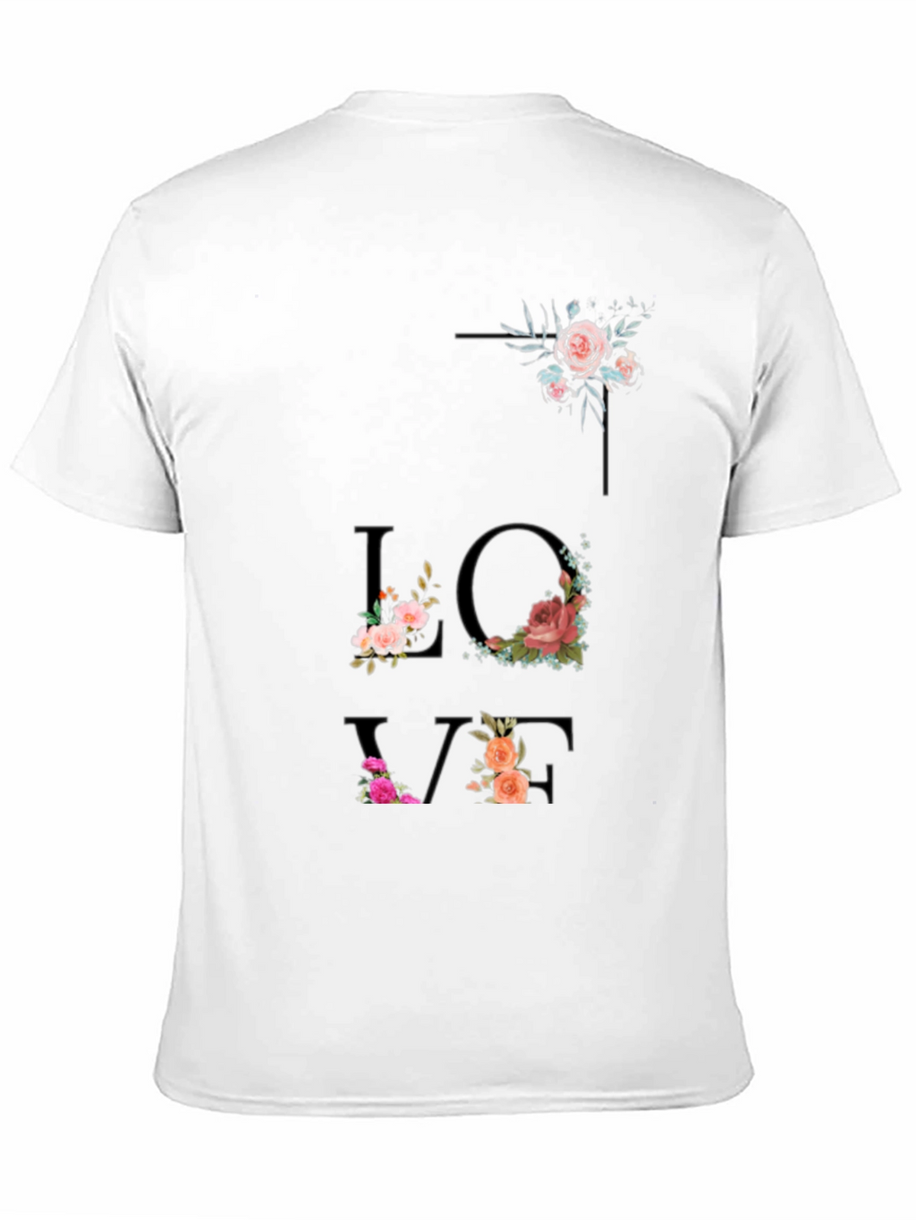 Floral LOVE T-Shirt - Stylish Graphic Tee