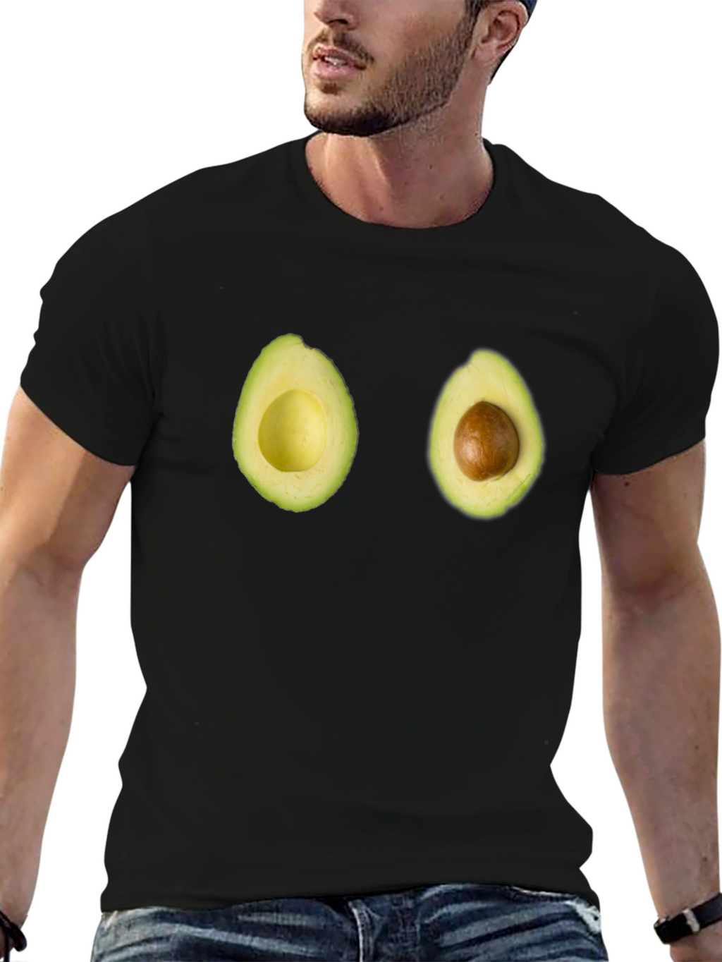 Avocado Halves Graphic Tee - Fun & Unique Design