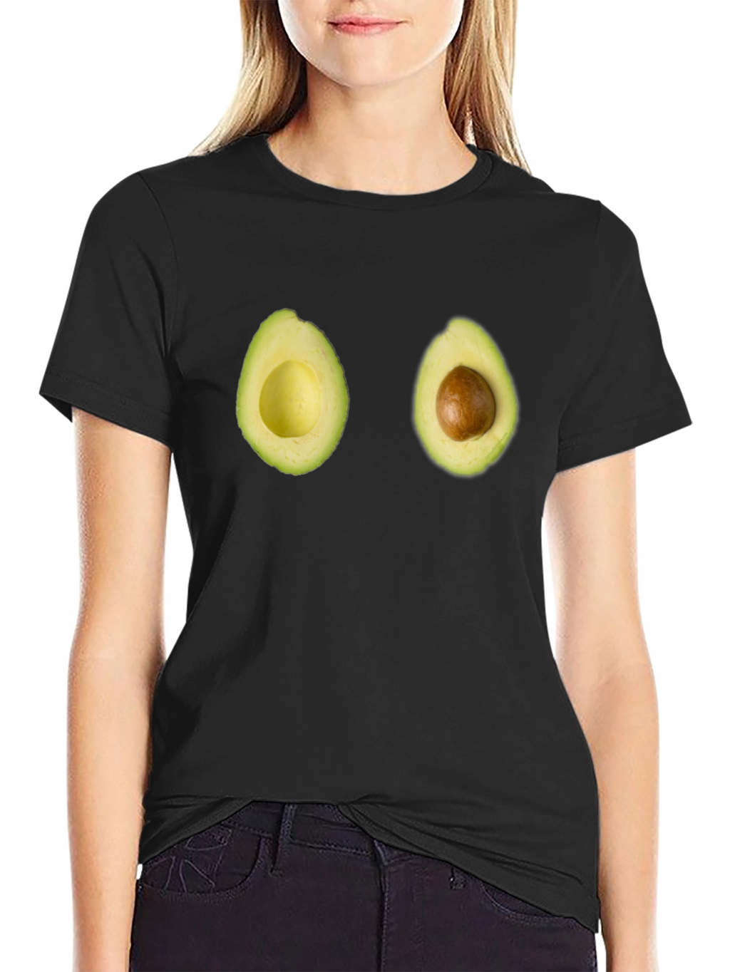 Avocado Halves Graphic Tee - Fun & Unique Design