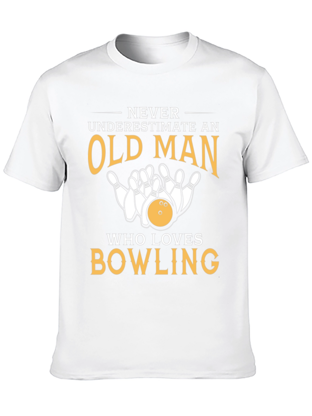 Bowling Lover T-Shirt - Old Man Bowling