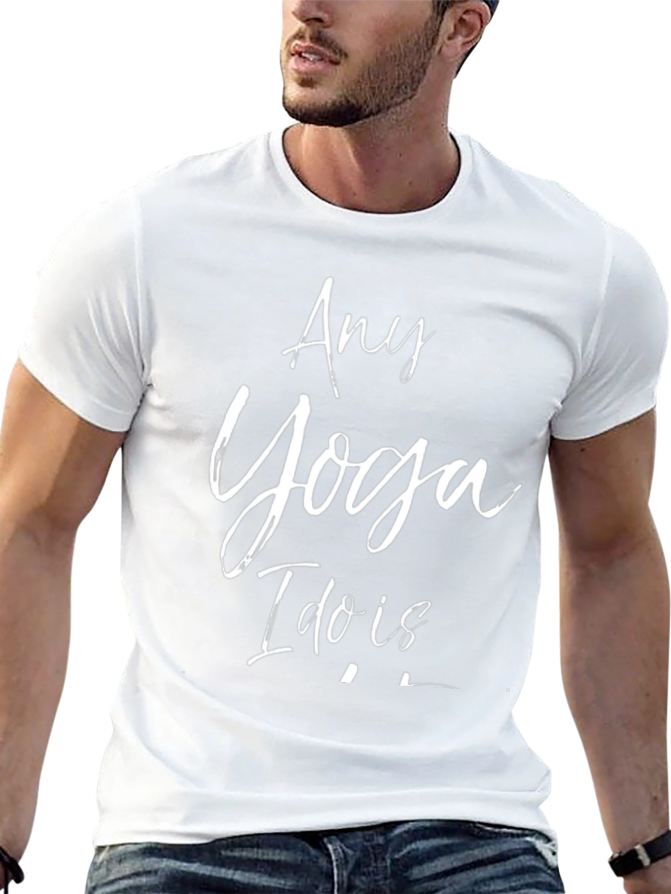 Any Yoga I Do Is T-Shirt Black Cotton Tee