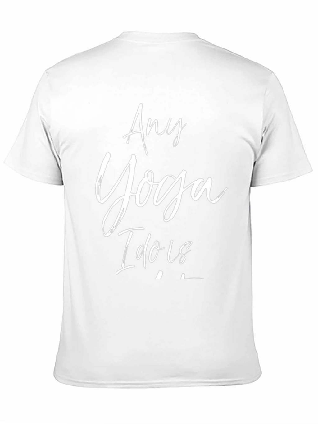 Any Yoga I Do Is T-Shirt Black Cotton Tee