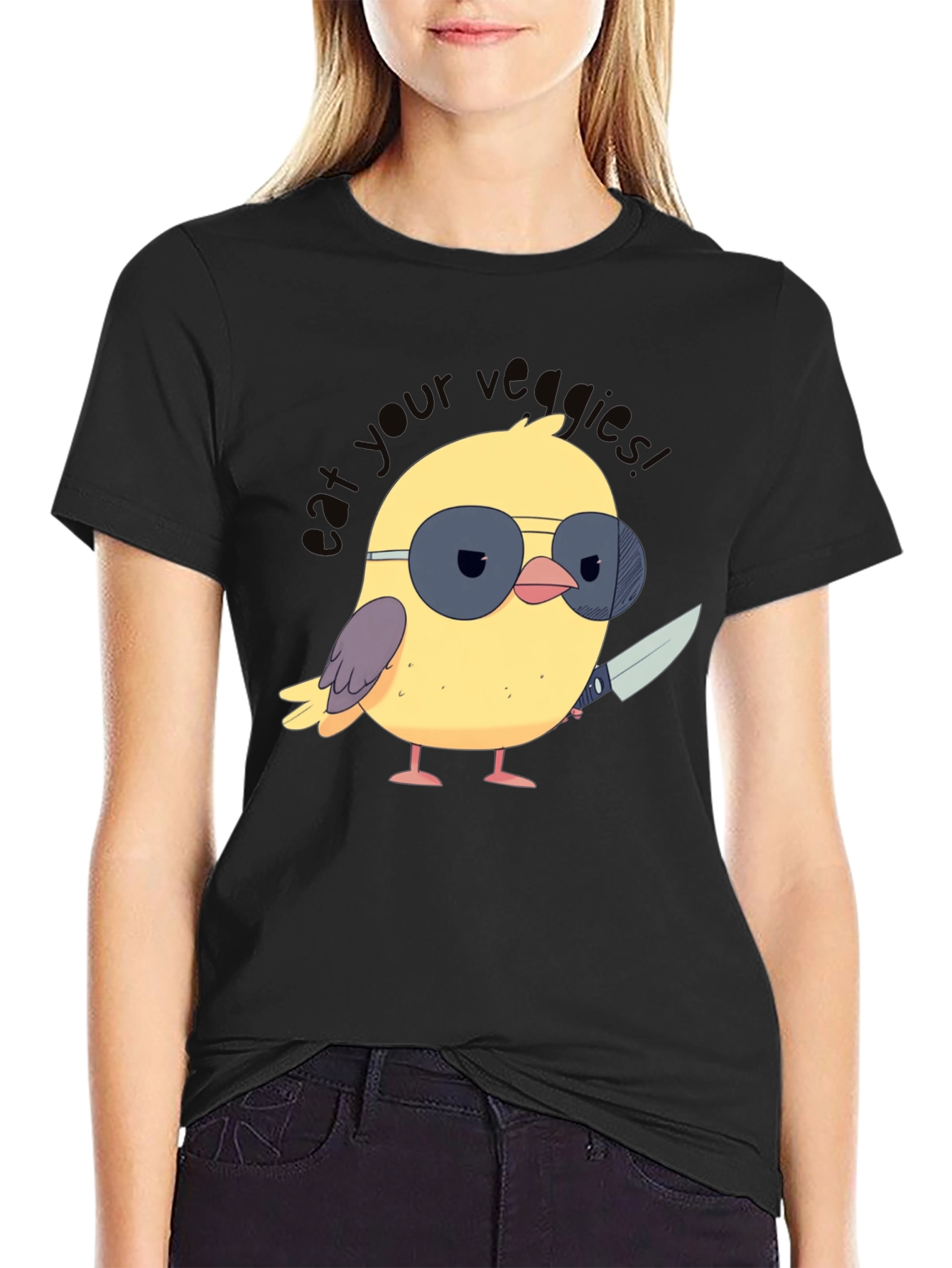Eat Your Veggies Chick T-Shirt