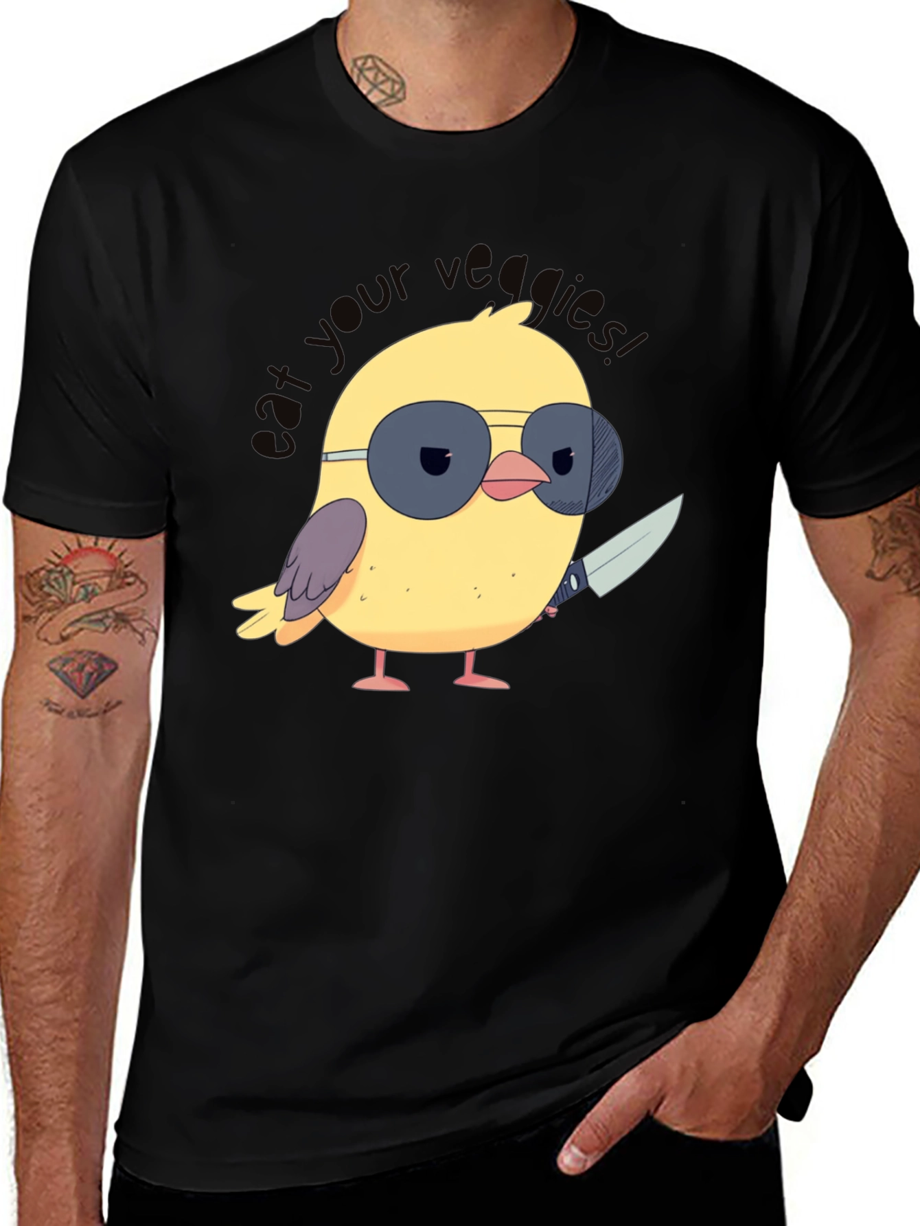 Eat Your Veggies Chick T-Shirt