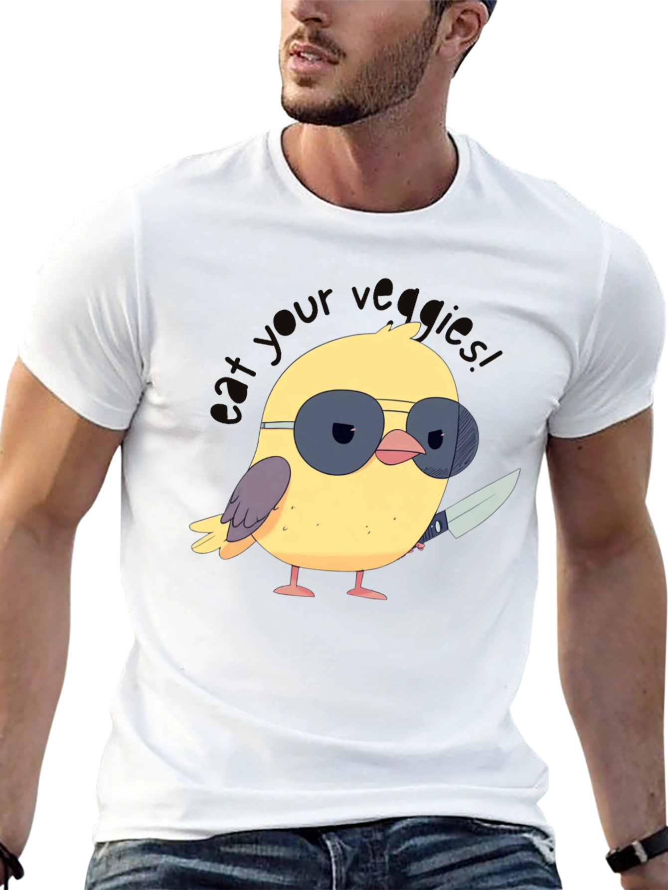 Eat Your Veggies Chick T-Shirt