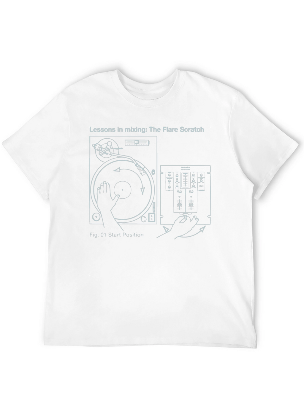 DJ Turntable Mixer T-Shirt: Flare Scratch Lessons