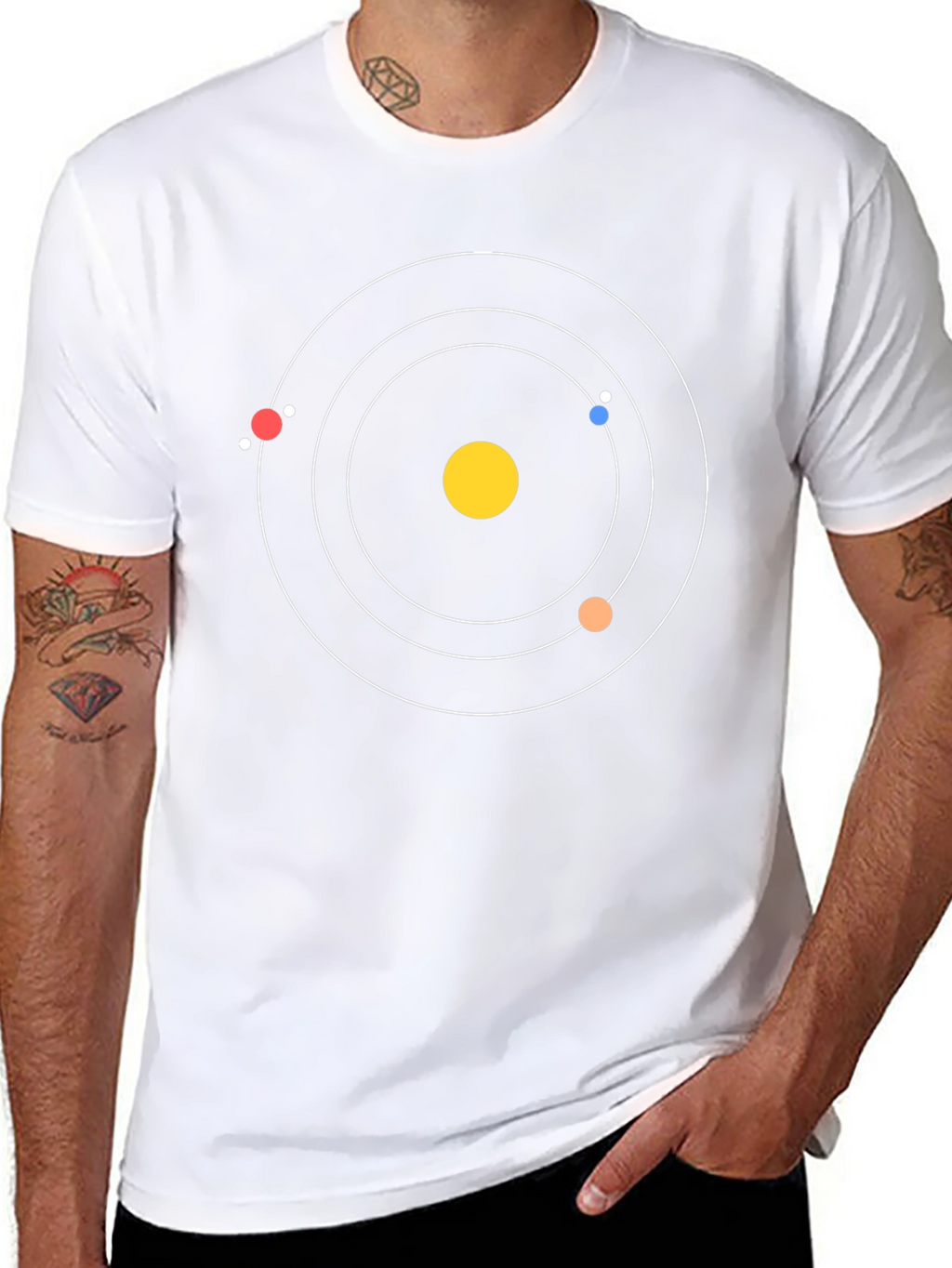 Solar System Graphic Tee - Astronomy Style