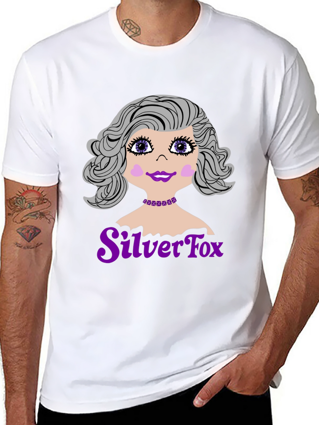 Silver Fox Graphic T-Shirt