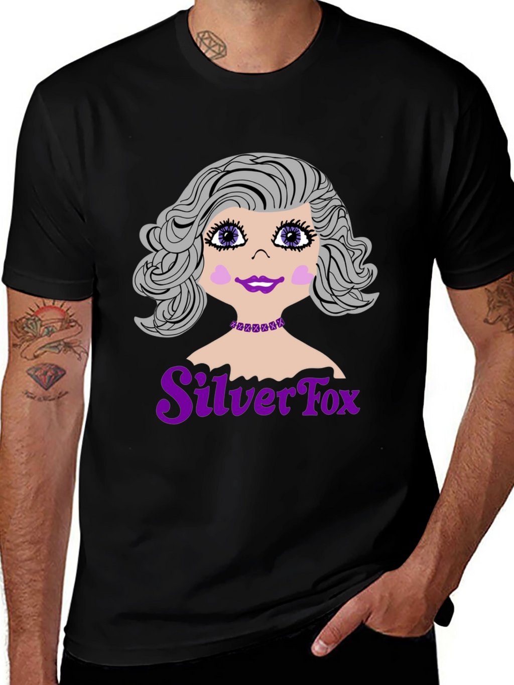 Silver Fox Graphic T-Shirt