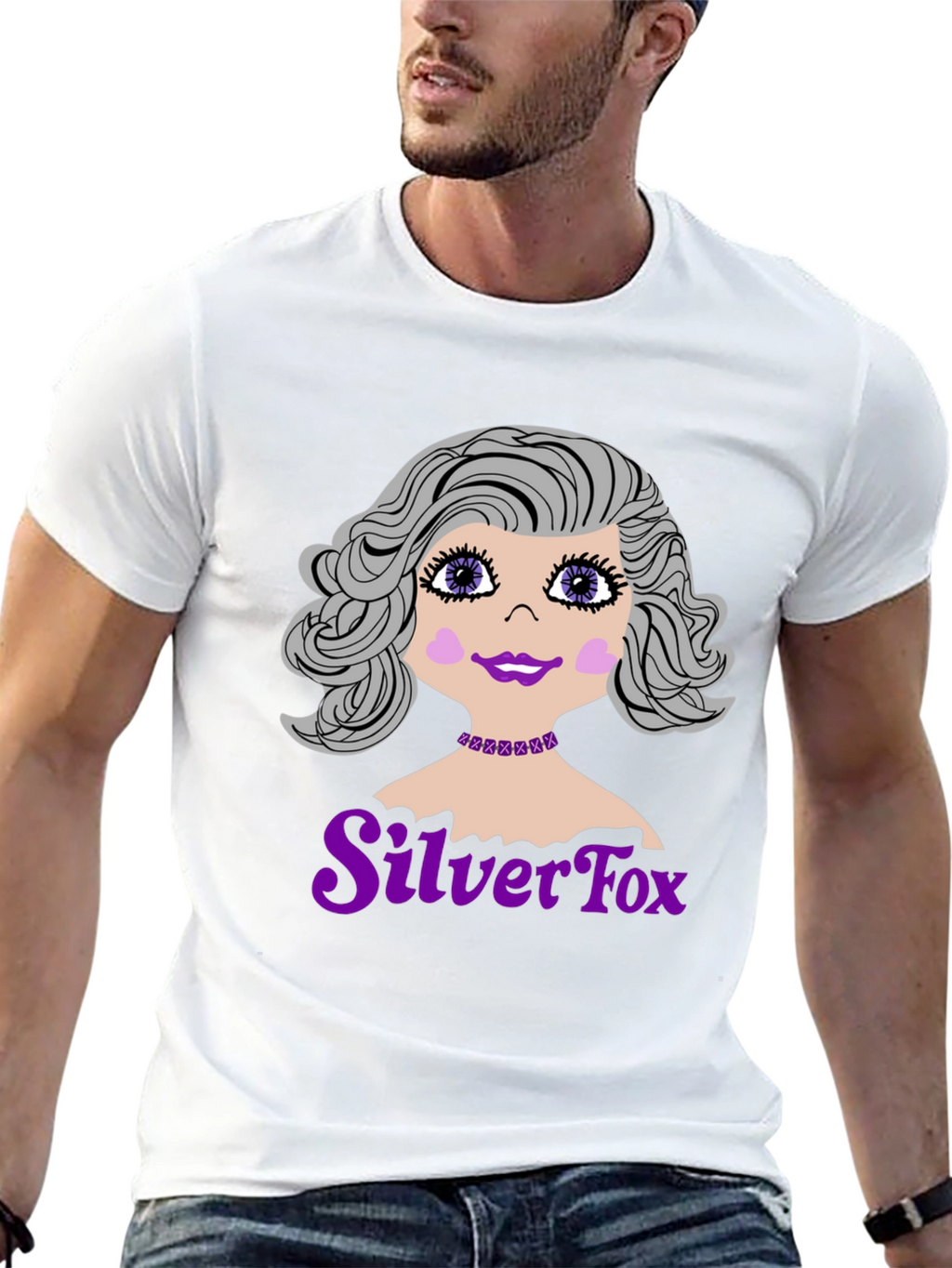 Silver Fox Graphic T-Shirt