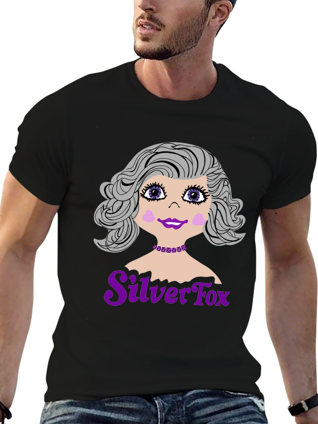 Silver Fox Graphic T-Shirt