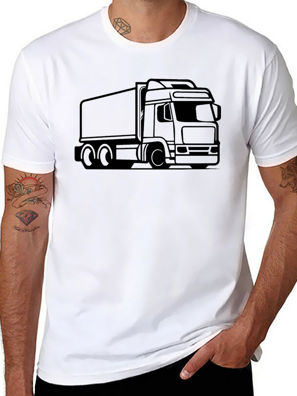 Truck Graphic Black T-Shirt - Automotive Style